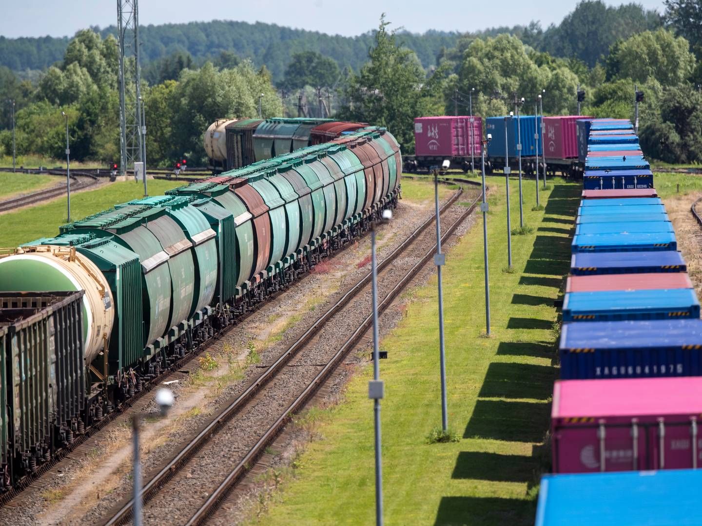 Både østrigske ÖBB og tyske Railgate Europe har set en øget efterspørgsel på fragt gennem Rusland de seneste uger. Flere danske speditører bruger også fragtløsningen | Foto: Mindaugas Kulbis/AP/Ritzau Scanpix