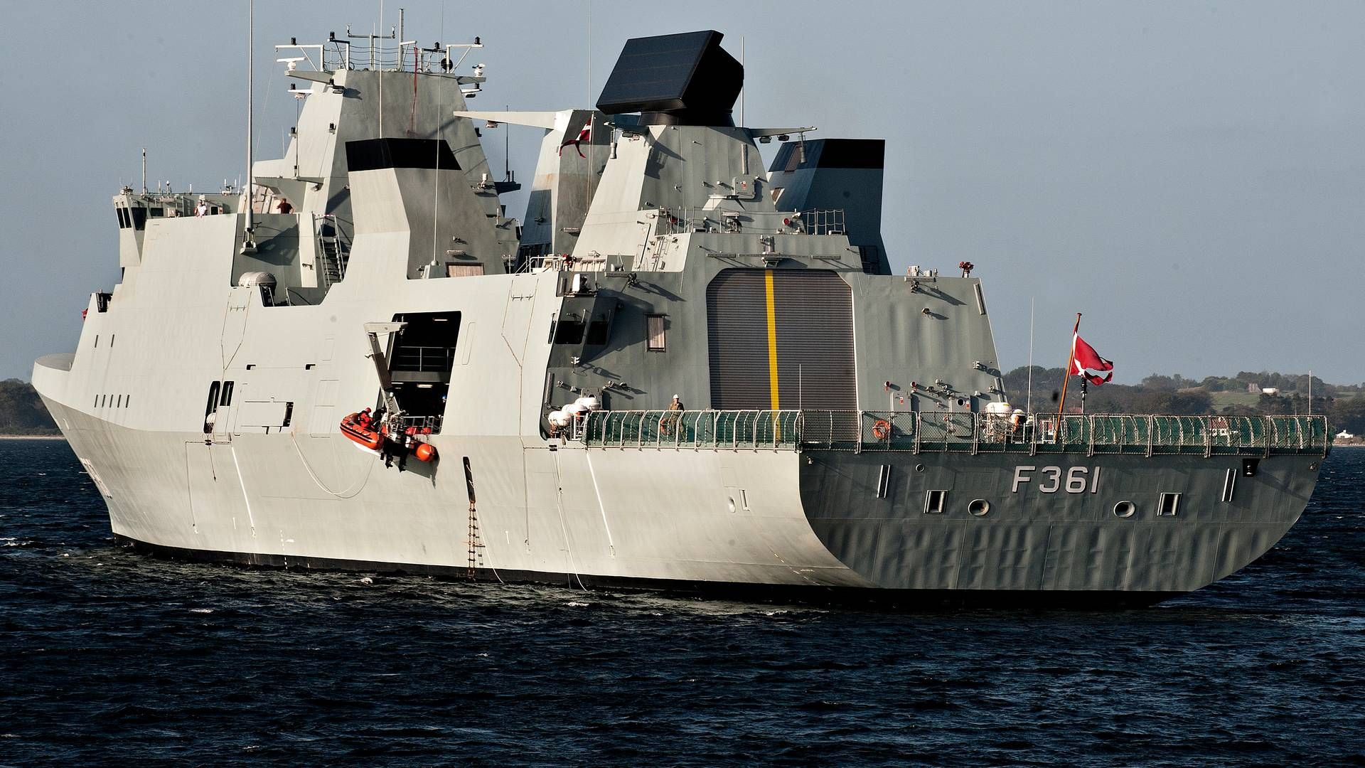 Fregatten Iver Huitfeldt sejlede 29. januar afsted mod Det Røde Hav for at indgå i den amerikanskledede defensive Operation Prosperity Guardian. | Foto: Graversen Anita/Ritzau Scanpix