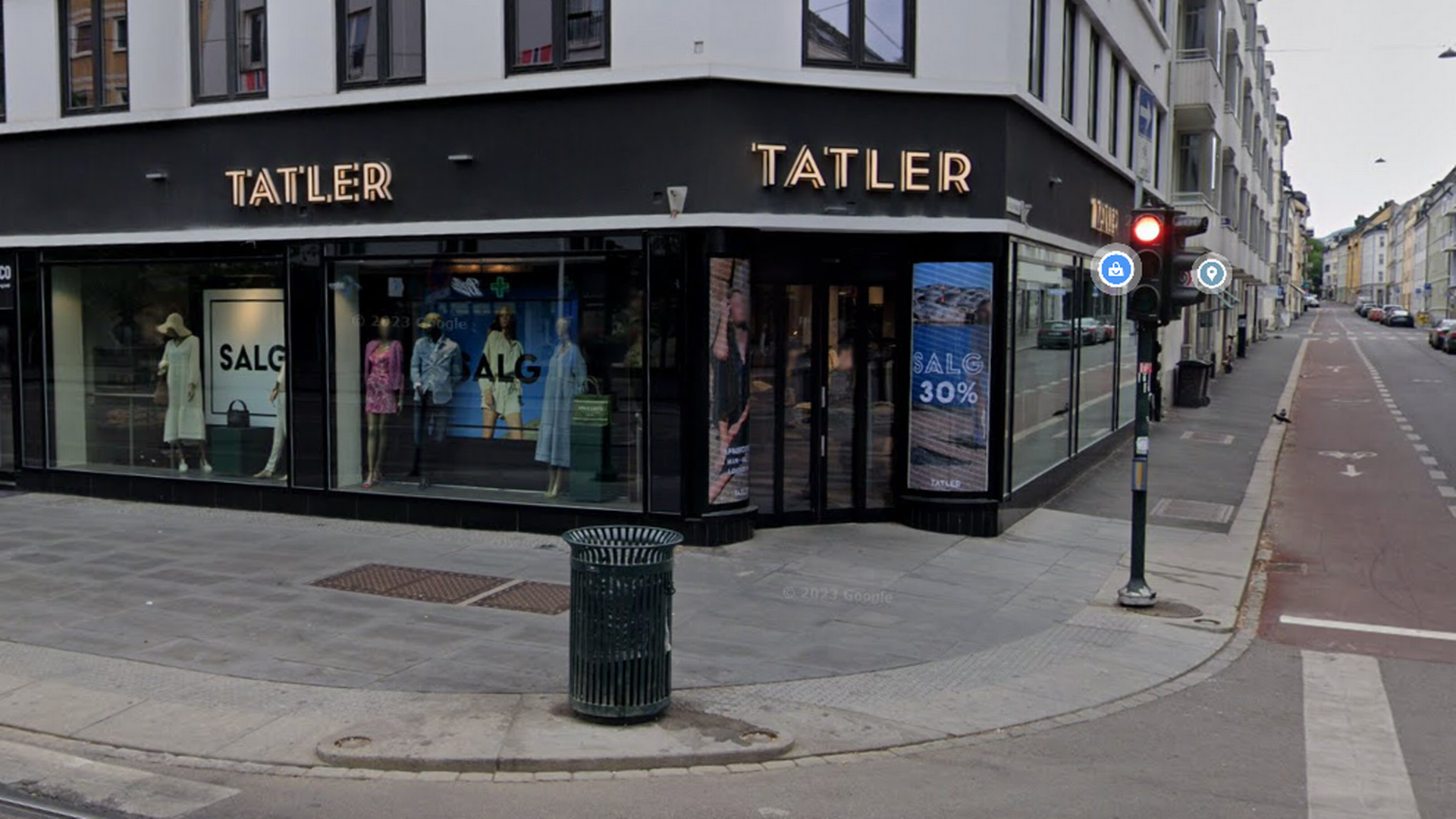 Tatler har tre fysiske butikker, et vareutsalg og nettbutikk. | Foto: Google Street View