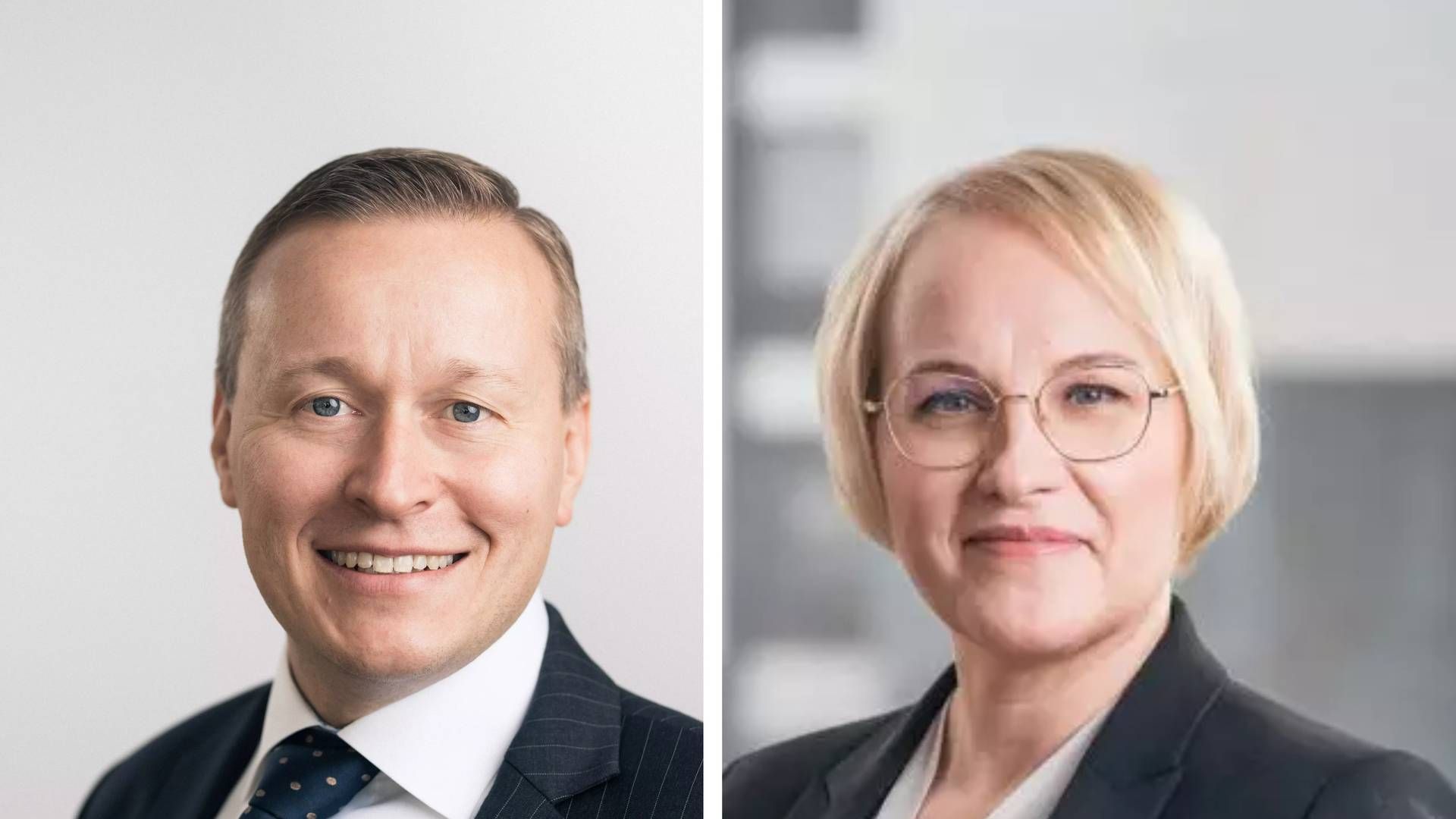 Carl Pettersson is the CEO of Elo, and Jonna Ryhänen is the pension company's recently appointed CIO. | Photo: Elo / Pr