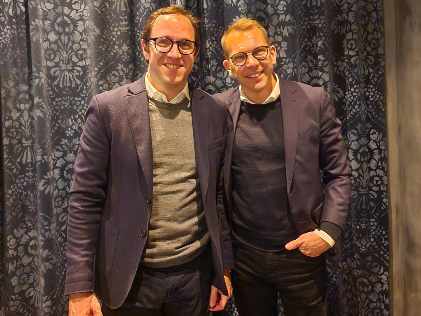 Lluis Noguera, administrerende direktør i X-Elio (t.v.) og Steffen Syvertsen, konsernsjef i Å Energi. | Foto: Å Energi