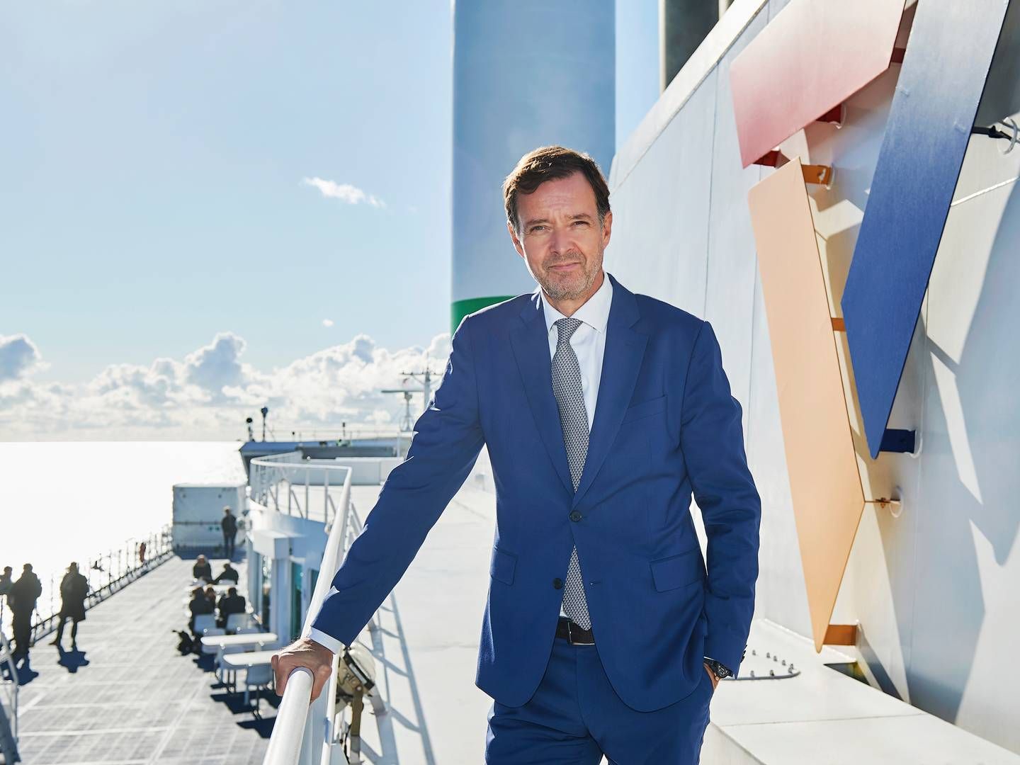 ”Jeg er stolt over at overdrage en velfungerende og grønnere færgedrift med stort fokus på kundeoplevelsen,” skriver Carsten Nørlund om sin tid som topchef for Scandlines. | Foto: Patrick Kirkby/scandlines