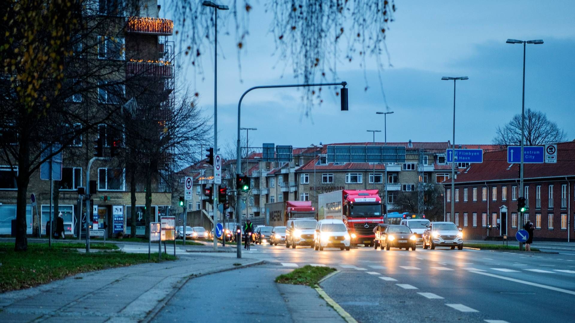 Der er bl.a. nulemissionszoner på vej i Aarhus, hvor billedet her er fra. | Foto: Marie Ravn/Ritzau Scanpix