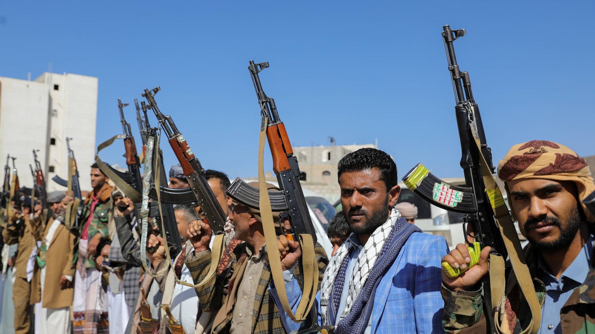 Houthi-bevægelsens angreb på den civile søfart i Det Røde Hav har sendt prisen på forsikring af skibe til vejrs. | Foto: Khaled Abdullah/Reuters/Ritzau Scanpix