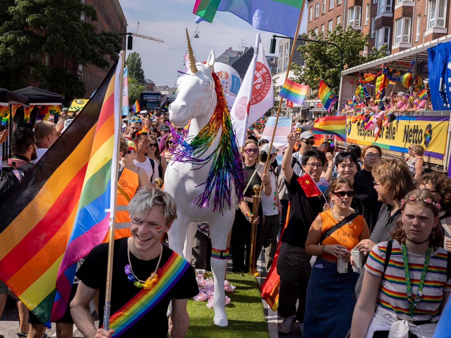 Copenhagen Pride vil have "tilfredsstillende svar" på partnervirksomheders interesser og aktiviteter i Israel og Palæstina. | Foto: Mads Nissen/Ritzau Scanpix