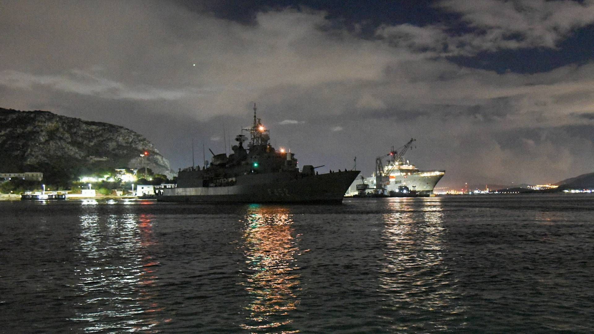 Fregatten Hydra kobler sig til EU’s flådemission Eunavfor Aspides, der opererer i Det Røde Hav.