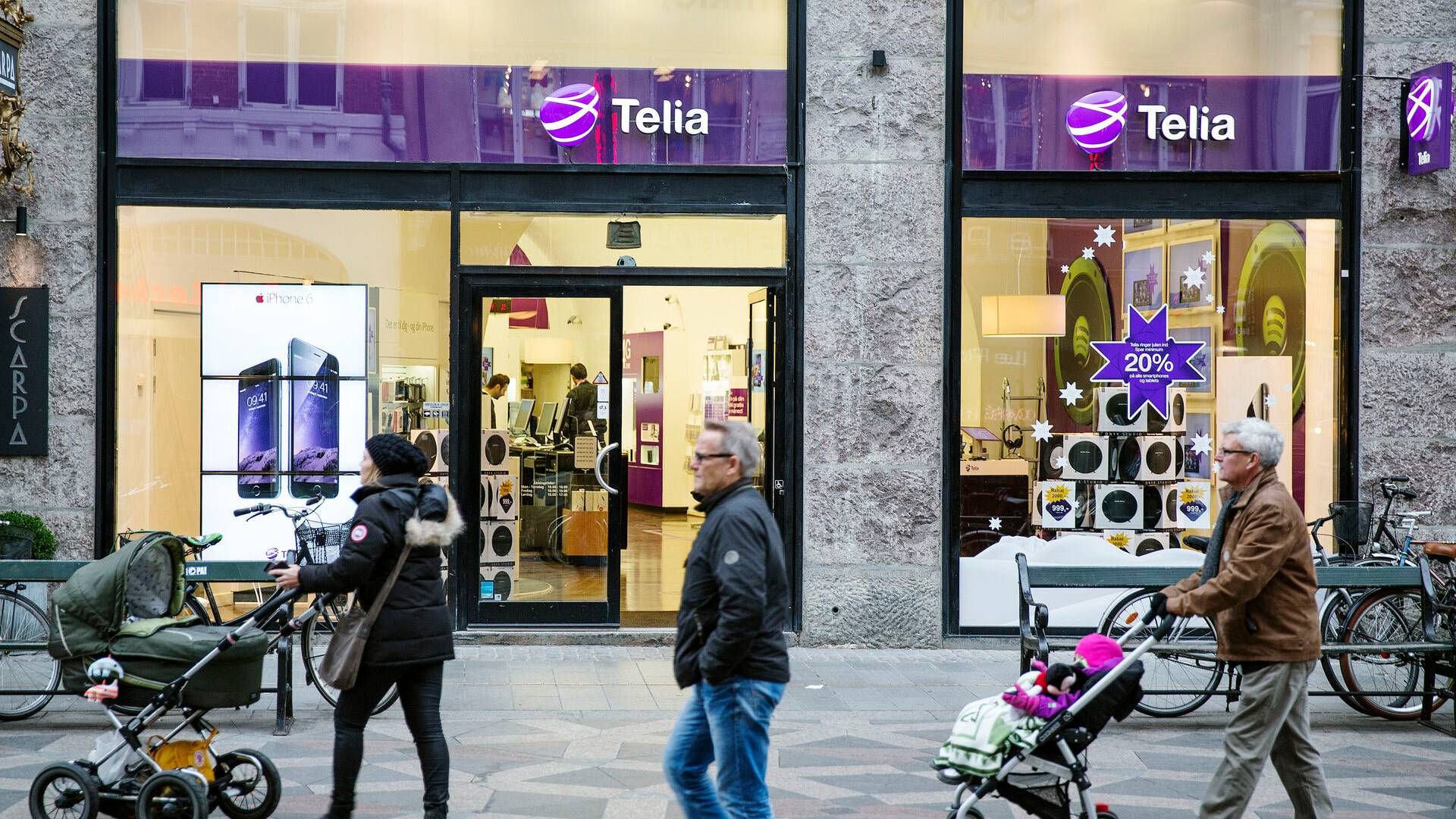 Med milliarderhvervelsen overtager Norlys ca. 1,9 millioner kundeforhold og 31 eksisterende Telia-butikker. | Foto: Bidstrup Stine/Ritzau Scanpix