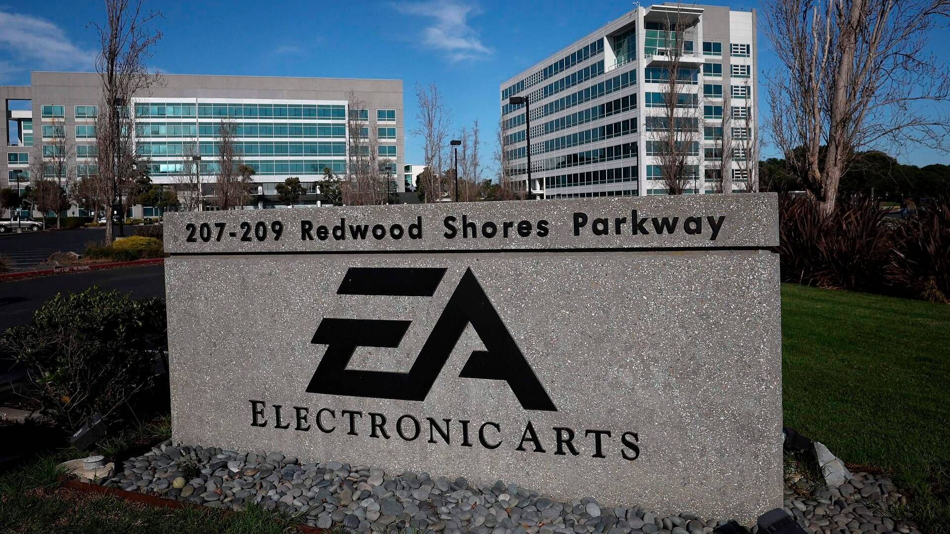 Electronic Arts hovedkvarter i Redwood City i den amerikanske delstat Californien. | Foto: Justin Sullivan/AFP/Ritzau Scanpix