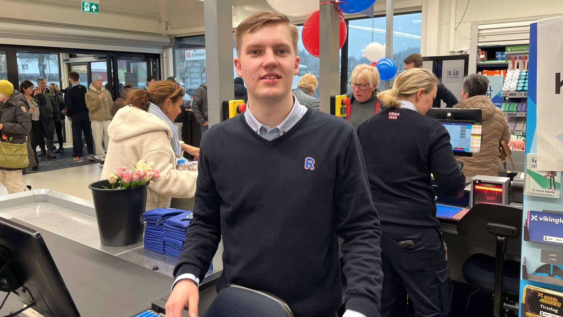 Niklas Eriksen (21) er nybakt Rema 1000-kjøpmann. | Foto: Vebjørn Storvik / HandelsWatch