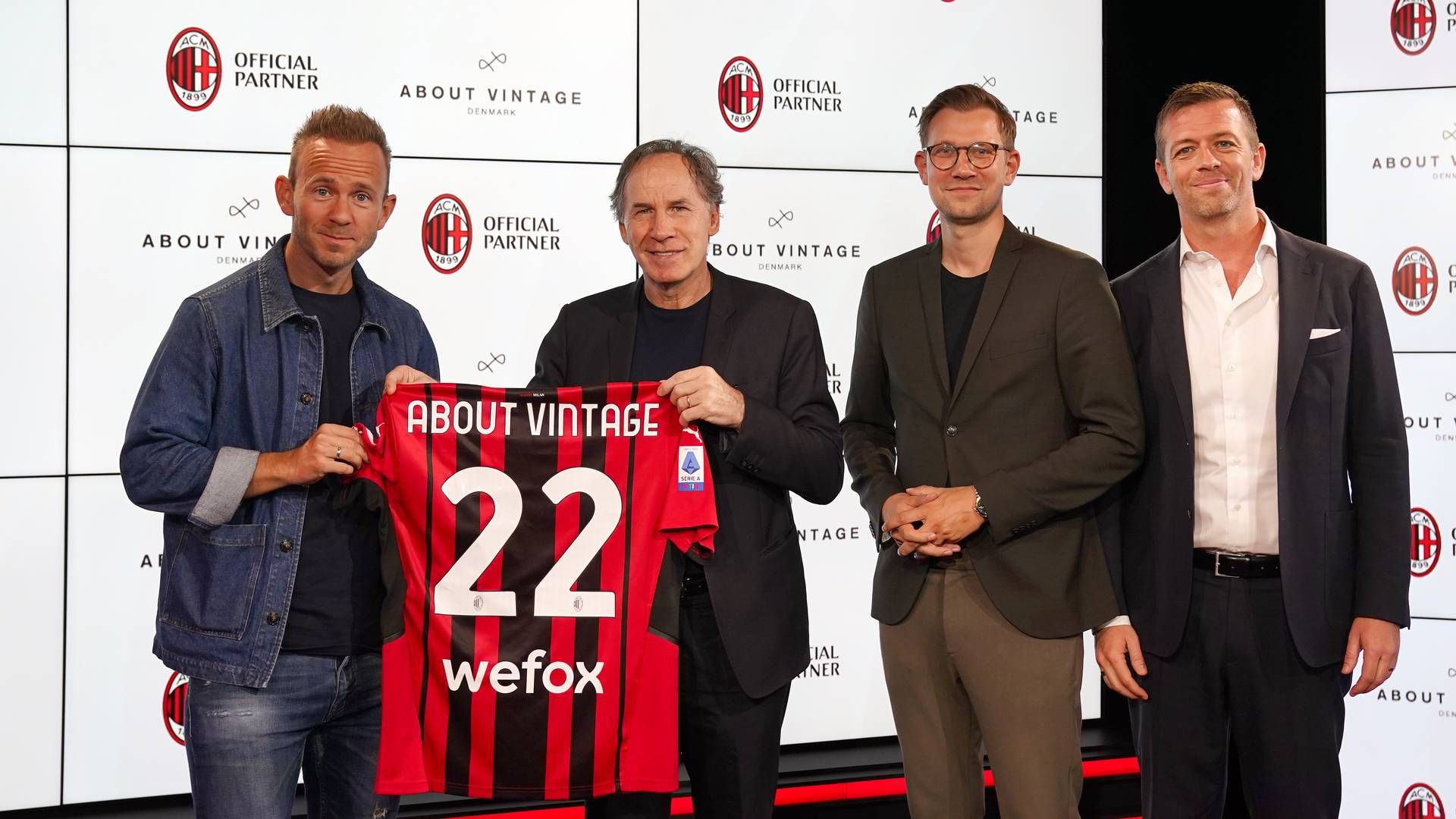 I sommeren 2023 meddelte About Vintage, at det havde indgået et samarbejde med den italienske fodboldklub AC Milan. | Foto: About Vintage