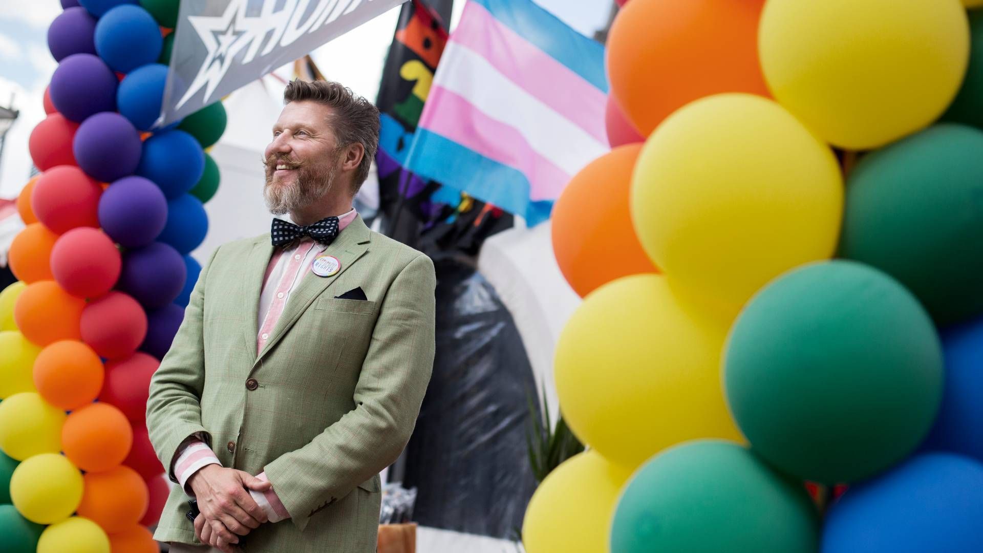 Copenhagen Prides forperson, Lars Henriksen, forklarer efter heftig kritik, at man vil evaluere, hvor det gik galt med kommunikationen. | Foto: Charlotte De La Fuente/Ritzau Scanpix