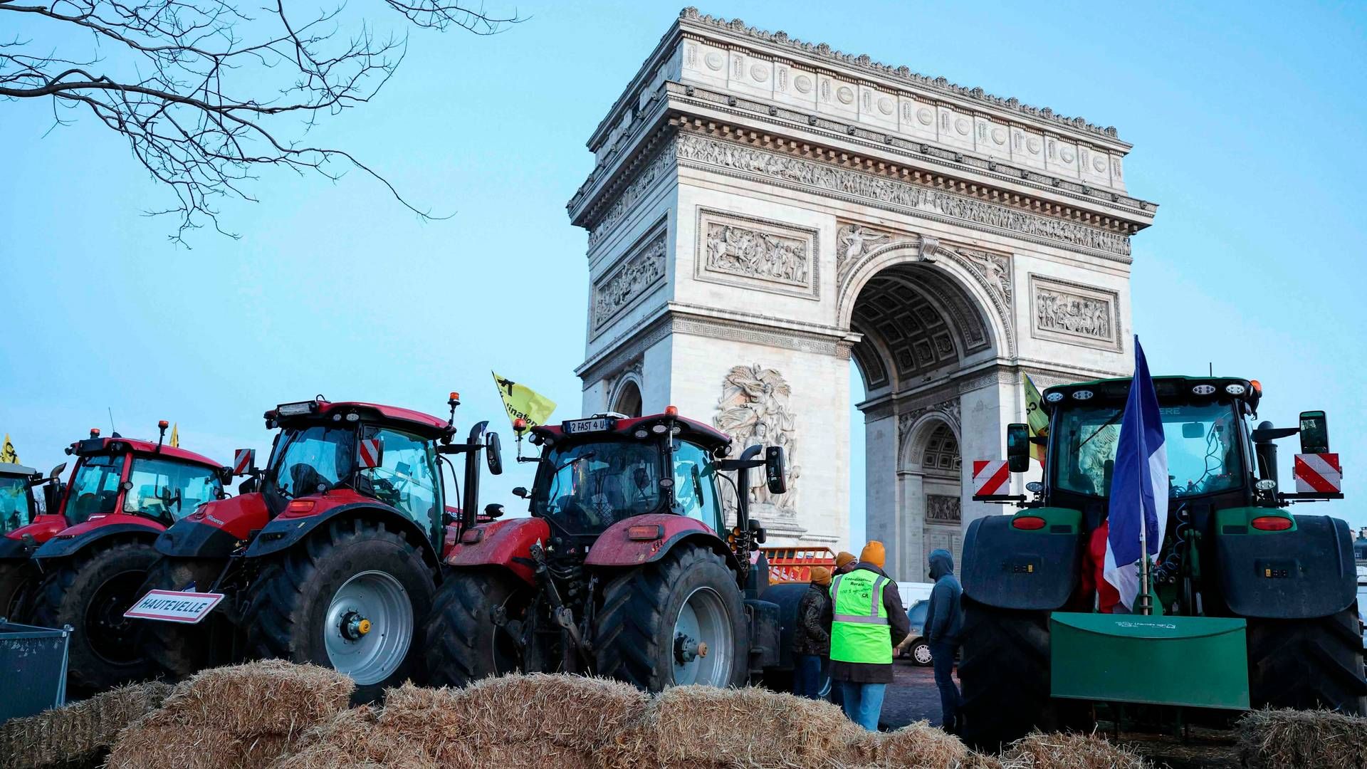 Nye landmandsprotester i Paris. | Foto: Thomas Samson/AFP/Ritzau Scanpix