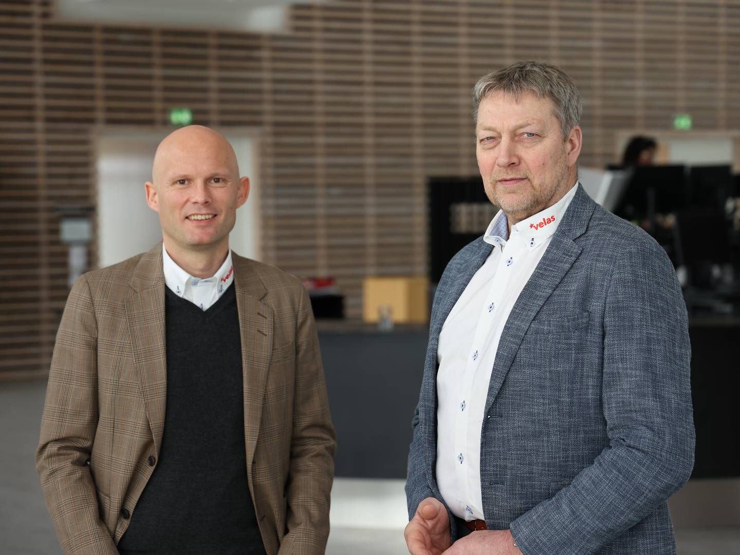 Jacob Christiansen, adm. direktør, (tv) og formand Nis Kristian Hjort (th). | Foto: PR / Velas