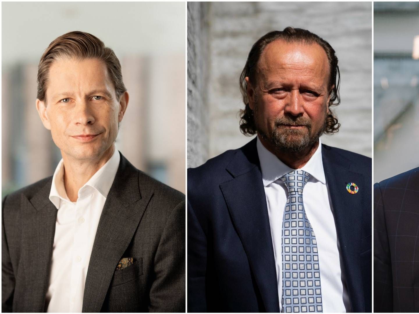 Christian Heiberg, head of Danske Bank Asset Management, Jan Erik Saugestad, CEO at Storebrand Asset Mangagement and Lars Bo Bertram, CEO at BankInvest.