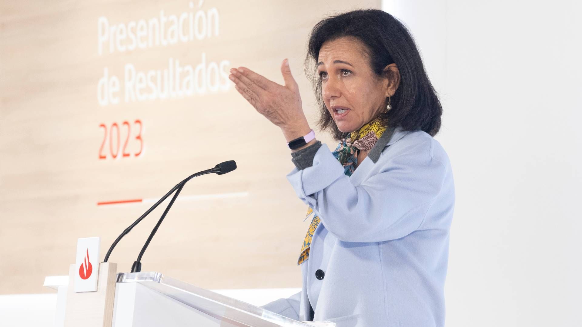 Ana Botín er bestyrelsesformand for Santanders bestyrelse. | Foto: Eduardo Parra/AP/Ritzau Scanpix