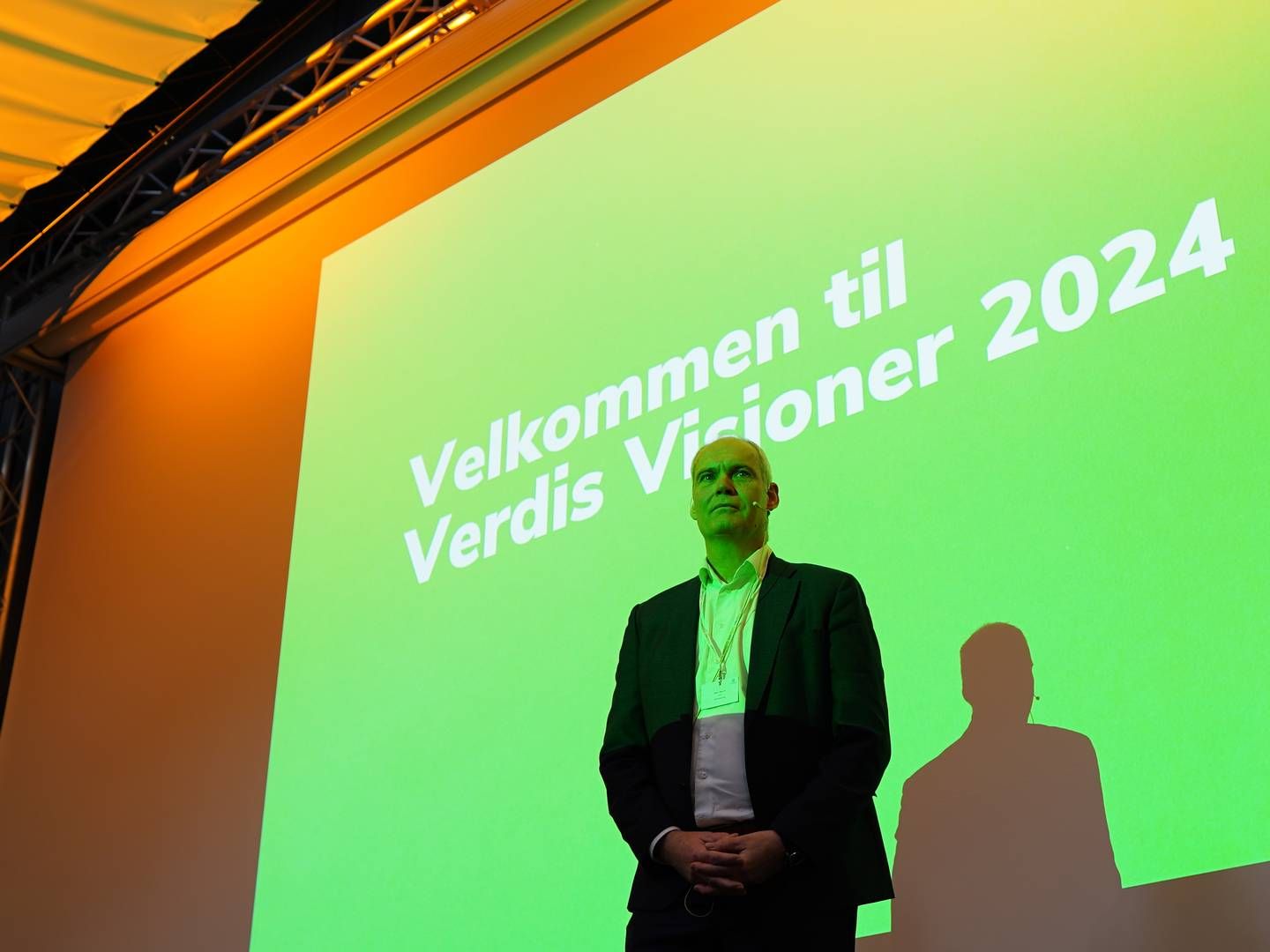 ”Vi importerer ikke i øjeblikket, men vi vil da absolut ikke udelukke det, hvis vi vil stå og mangle affald,” sagde Steen Neuchs Vedel fra scenen på konferencen i torsdags. | Foto: Andreas Nielsen/Verdis