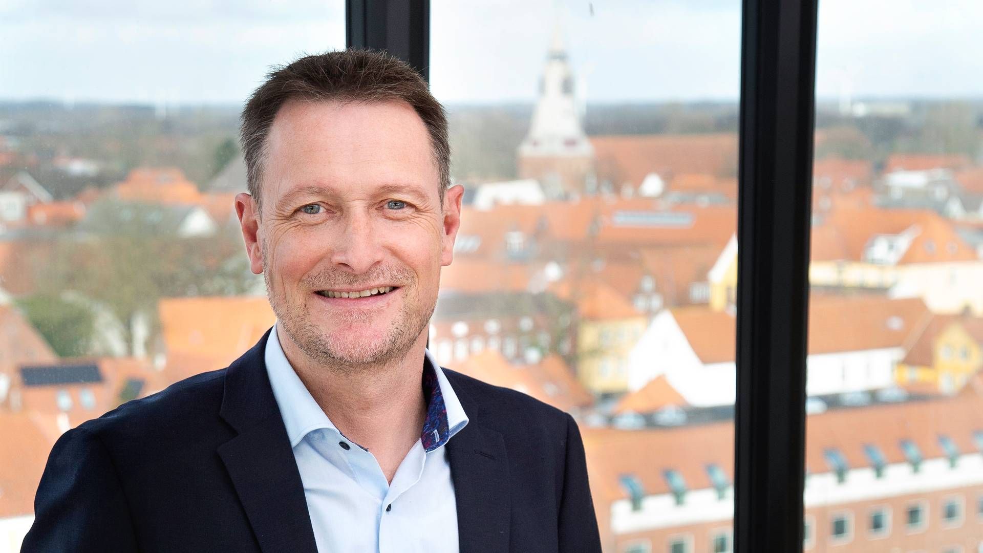 Keld Riddersholm Nielsen er direktør i Sparekassen Bredebro. | Foto: Pr