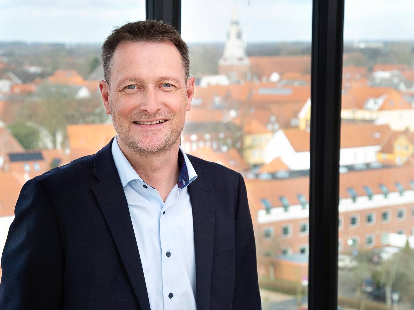 Keld Riddersholm Nielsen er direktør i Sparekassen Bredebro. | Foto: Pr