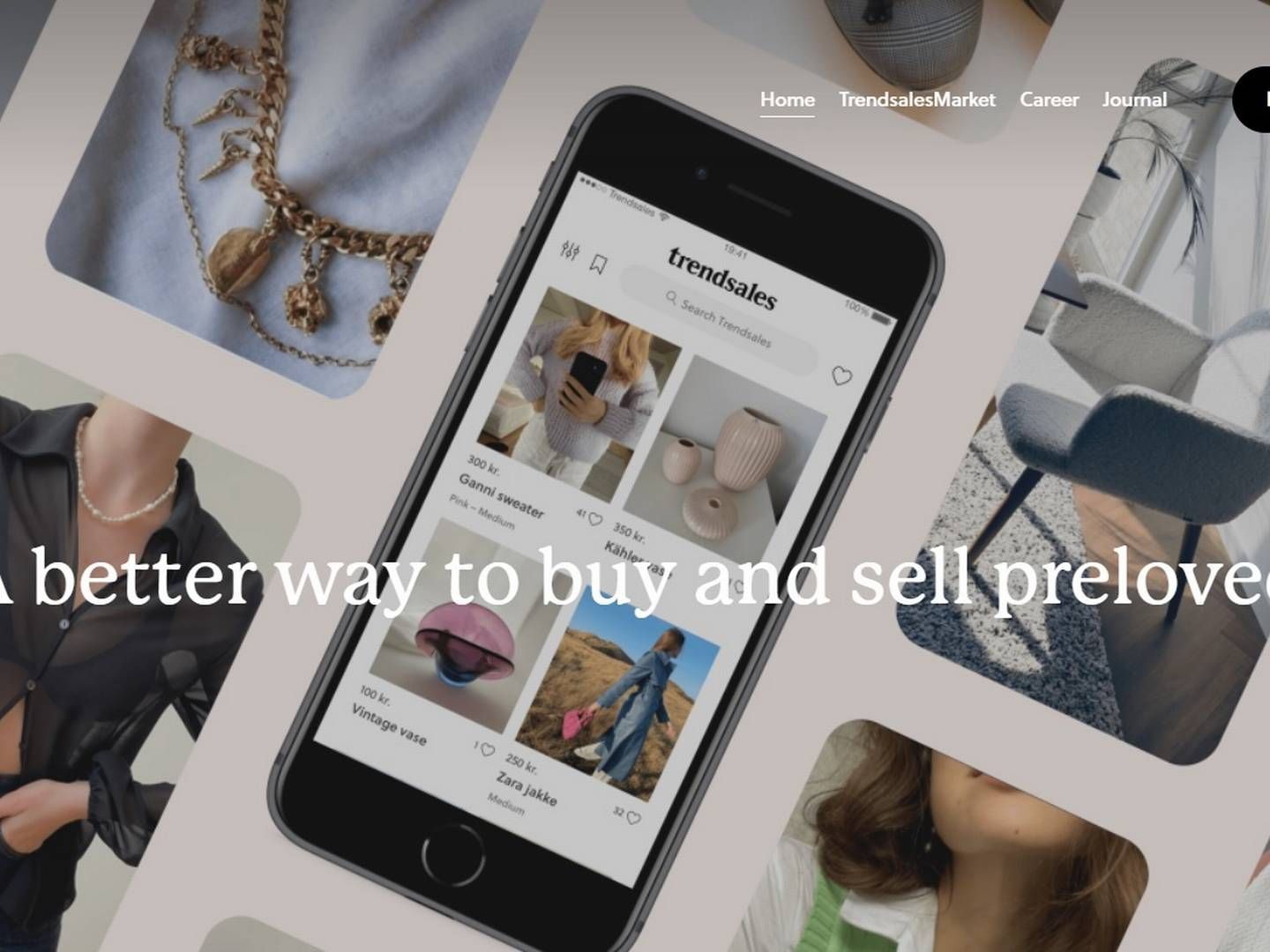 Trendsales har overvejende kvindelige kunder, der køber og sælger brugt modetøj. | Foto: Screenshot/trendsales