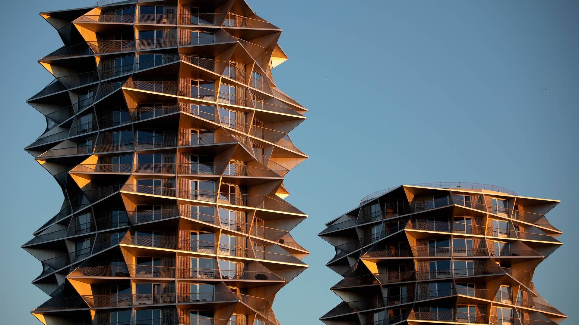 De to københavnske boligtårne er tegnet af Bjarke Ingels Group (Big) | Foto: Finn Frandsen