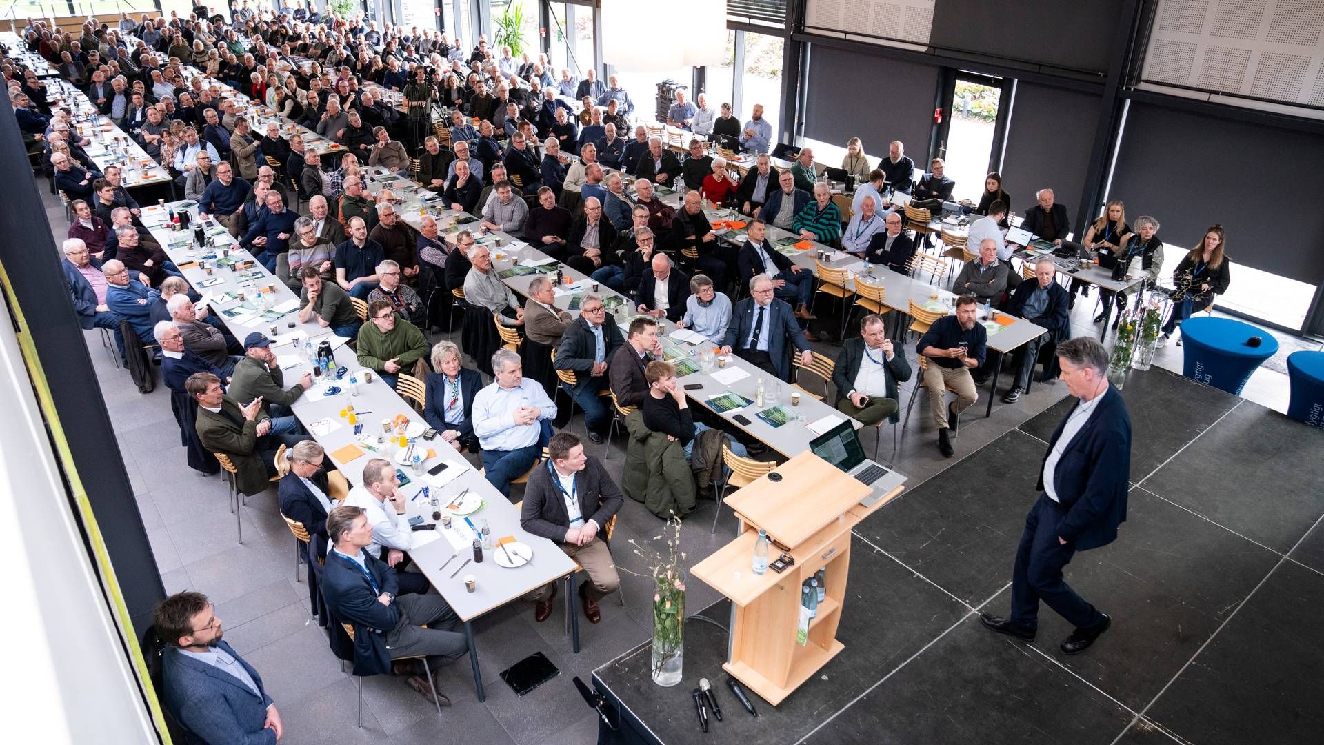 Generalforsamlingen i Bæredygtigt Landbrug i sidste uge rummede flere hårde angreb på bl.a. Danmarks Naturfredningsforening. | Foto: Bo Amstrup/Ritzau Scanpix