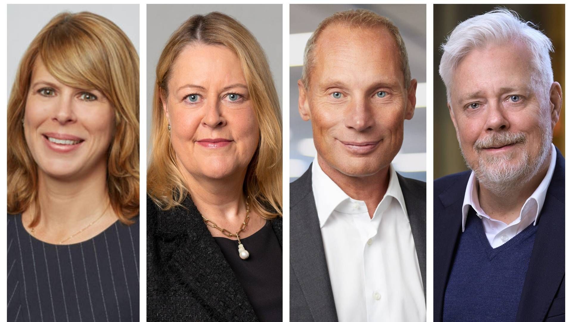 The four CEOs of the AP funds – from left Kristin Magnusson Bernard (AP1), Eva Halvarsson (AP2), Staffan Hansén (AP3), and Niklas Ekvall (AP4). | Photo: AP1 / AP2 / AP3 / AP4 / PR