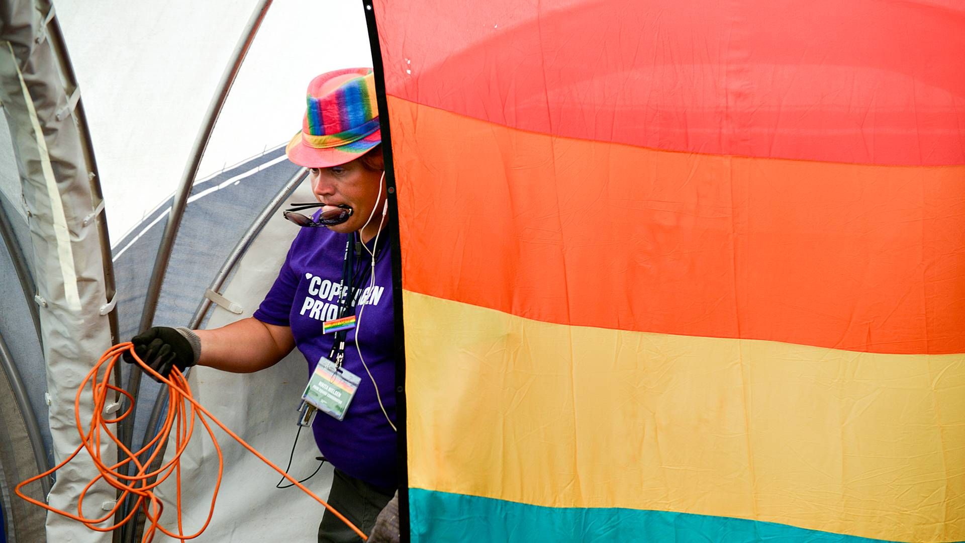 Copenhagen Pride har indkaldt til endnu et onlinemøde med partnervirksomhederne torsdag. | Foto: Lars Krabbe/Jyllands-Posten/Ritzau Scanpix