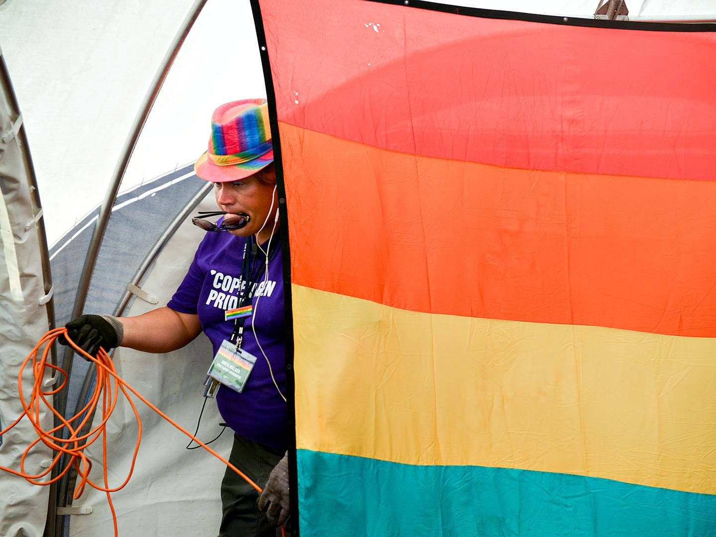 Copenhagen Pride har indkaldt til endnu et onlinemøde med partnervirksomhederne torsdag. | Foto: Lars Krabbe/Jyllands-Posten/Ritzau Scanpix