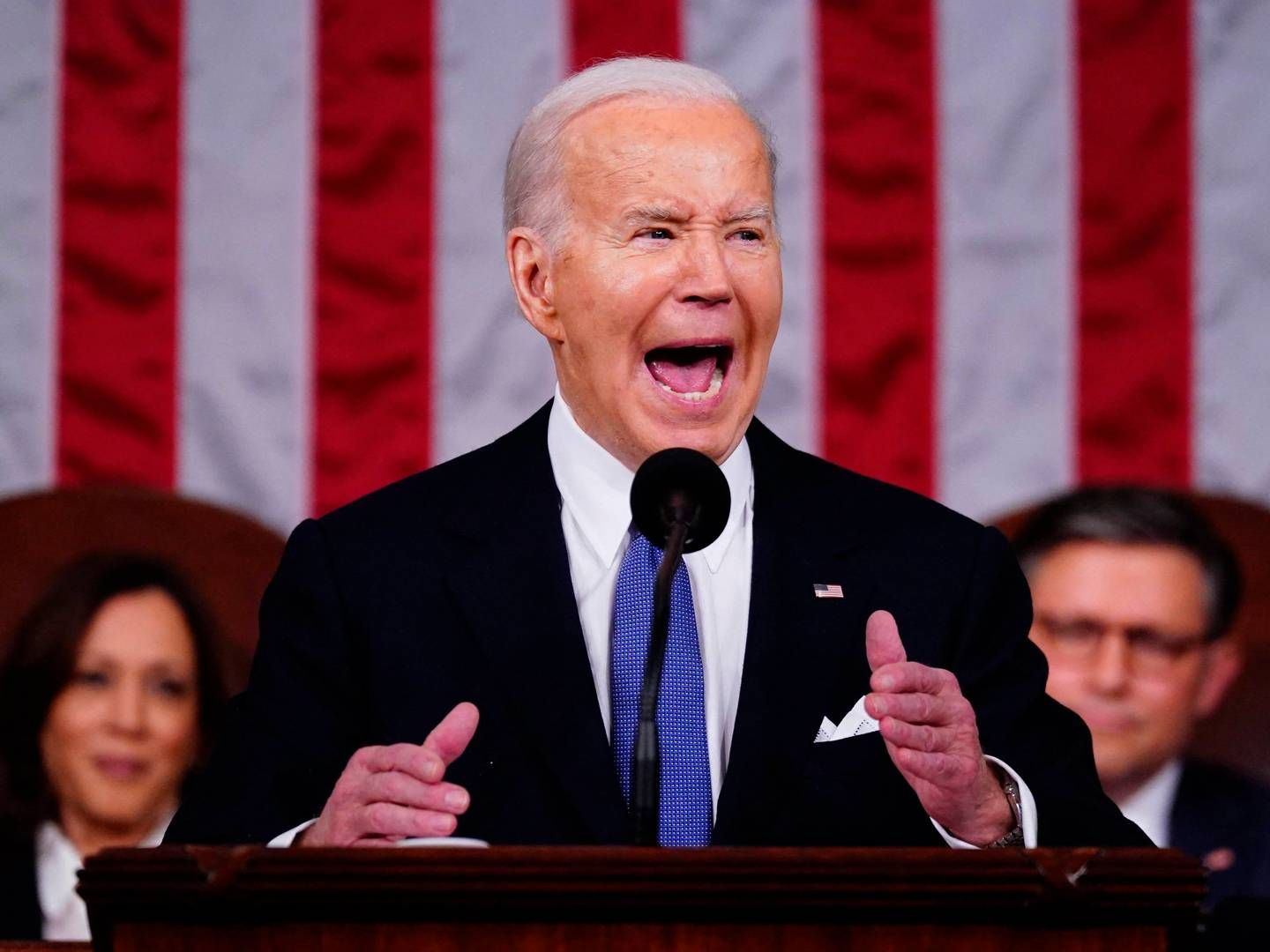 Joe Biden gave his fourth and perhaps final State of the Union address last night. | Foto: Shawn Thew/AFP/Ritzau Scanpix