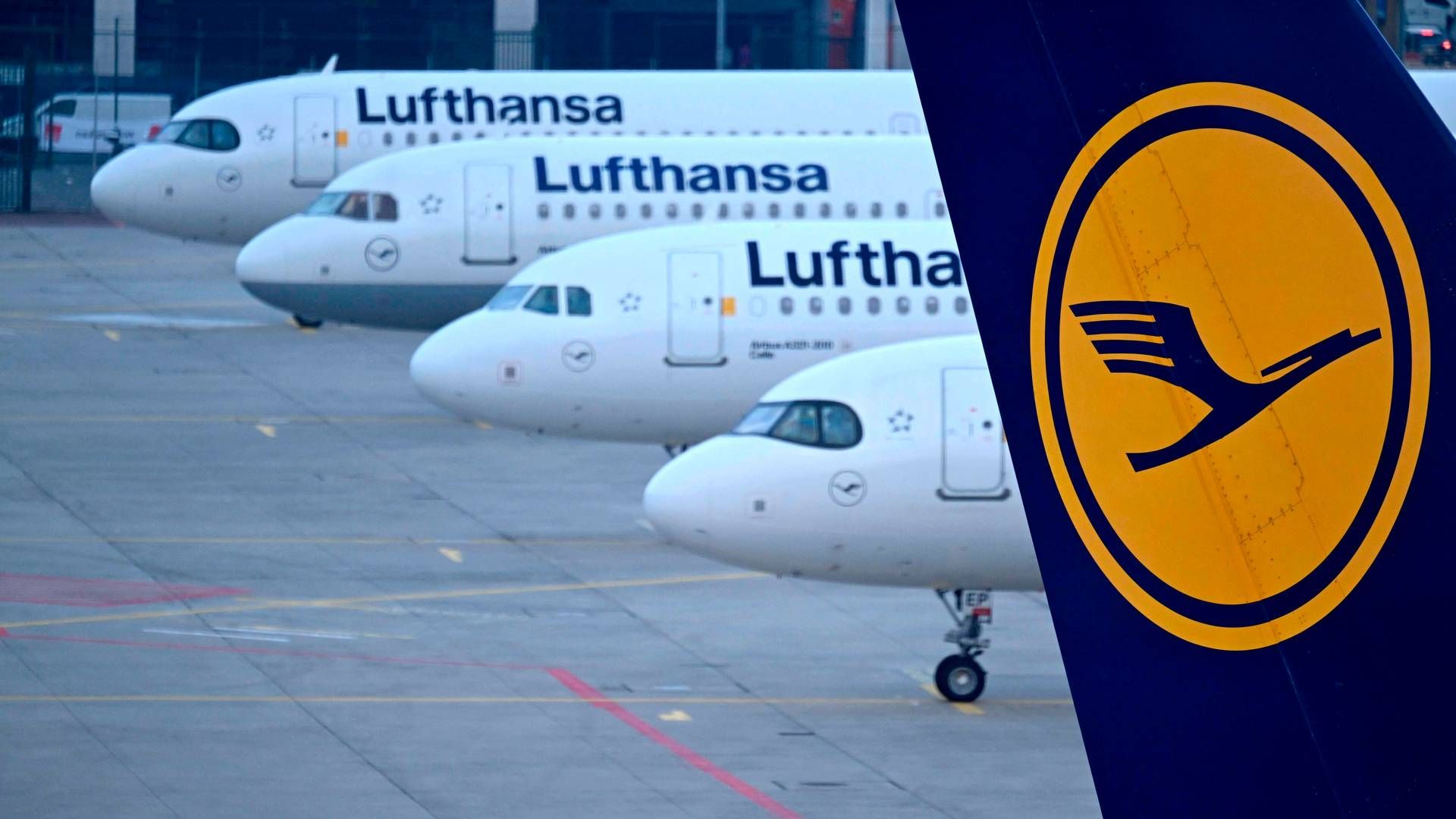 19.000 kabineansatte i det tyske luftfartsselskab Lufthansa vil gå i to dages strejke i den kommende uge. | Foto: Kirill Kudryavtsev/AFP/Ritzau Scanpix