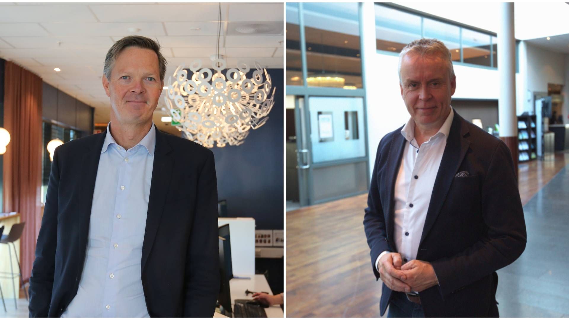 Philipp Engedal (t.v.), administrerende direktør i Coop Norge og Stein Rømmerud, konserndirektør for kommunikasjon og samfunnskontakt i NorgesGruppen. | Foto: Gøril Huse / HandelsWatch