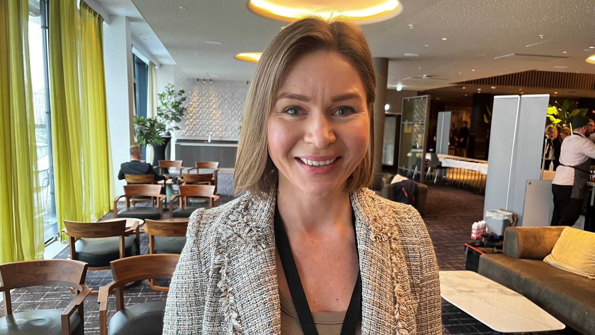 Matilda Vinje er administrerende direktør i Schage Eiendom. Nå har de solgt det prisbelønte kontorbygget Stortorvet 7 til KLP. | Foto: Anita Bakk Henriksen/EiendomsWatch