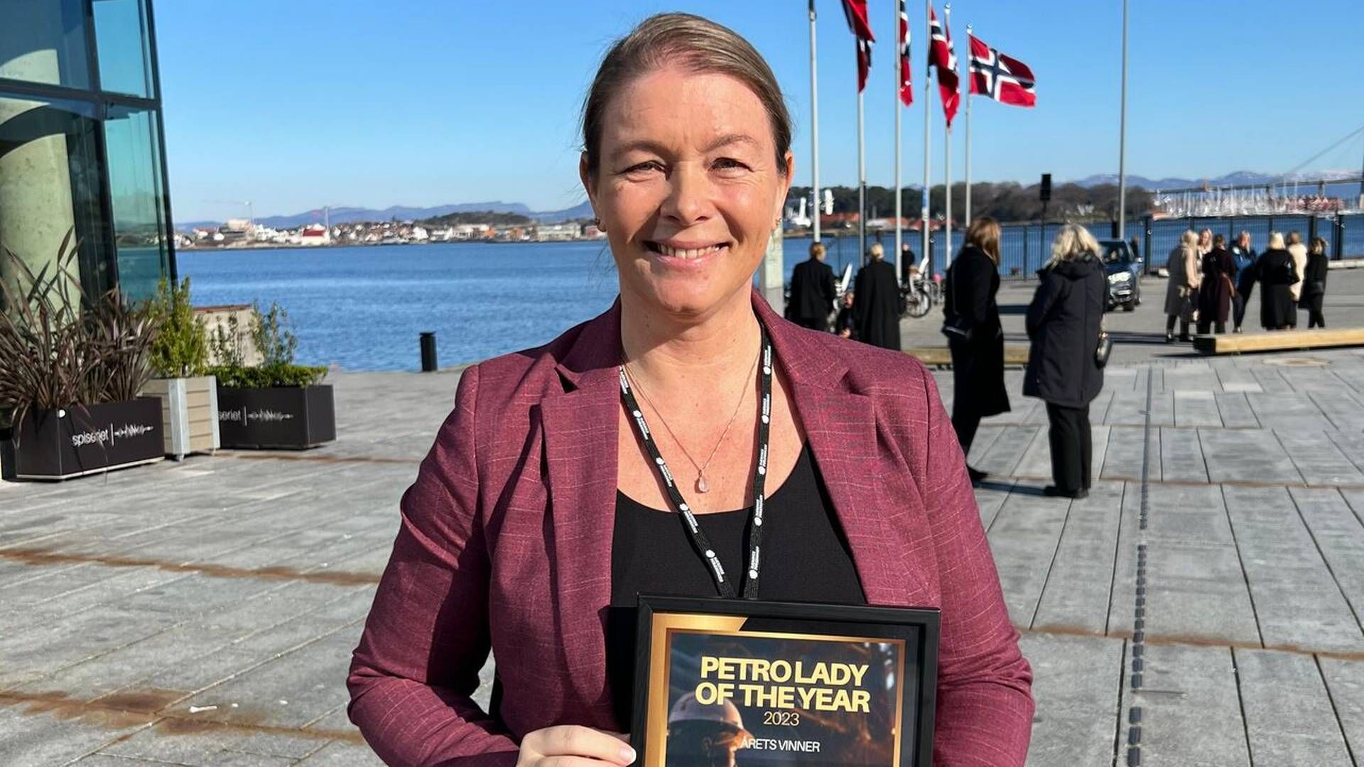 PRISVINNER: Direktør for boreoperasjoner i Odfjell Technology, Elisabeth Haram, mottok prisen Årets Petro Lady på selveste kvinnedagen. | Foto: Odfjell Technology