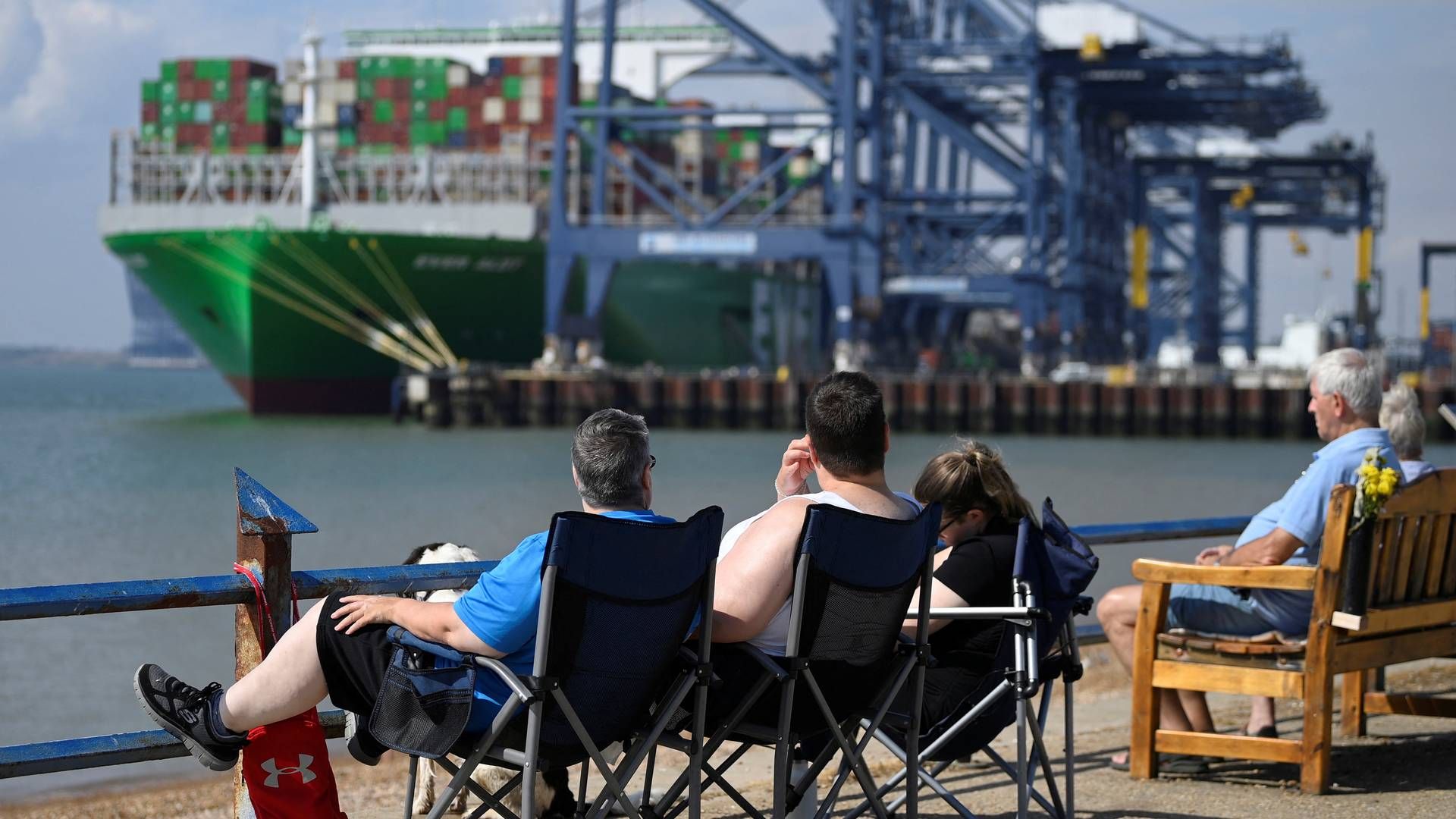 Felixstowe, Storbritanniens største containerhavn. | Foto: Toby Melville/Reuters/Ritzau Scanpix
