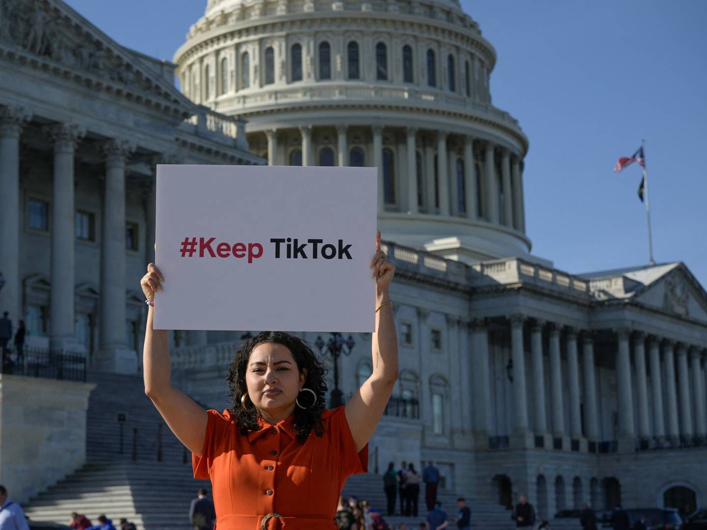 Afstemningen er det mest betydelige amerikanske indgreb mod TikTok, der har omkring 170 millioner brugere i USA. | Foto: Craig Hudson/Reuters/Ritzau Scanpix