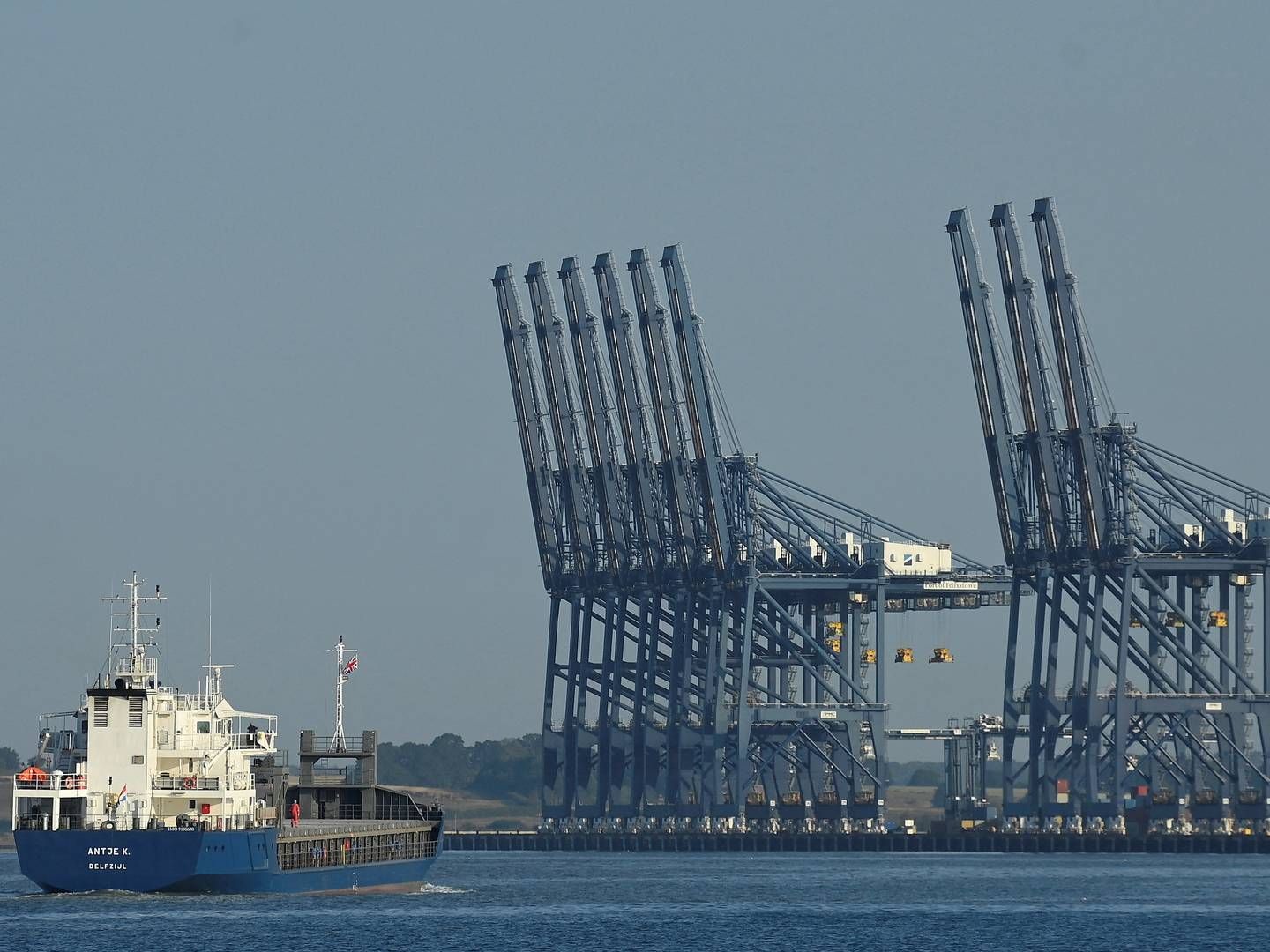 A cargo ship arrives in Felixstowe. Archive photo. | Photo: Toby Melville/Reuters/Ritzau Scanpix
