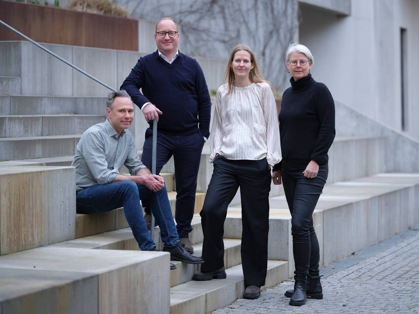 Ejerkredsen hos Energi & Miljø består nu af advokaterne (fra venstre) Asger Janfelt, Peter Nymann, Malene Blom Sillesen og Pernille Aagaard Truelsen. | Foto: PR
