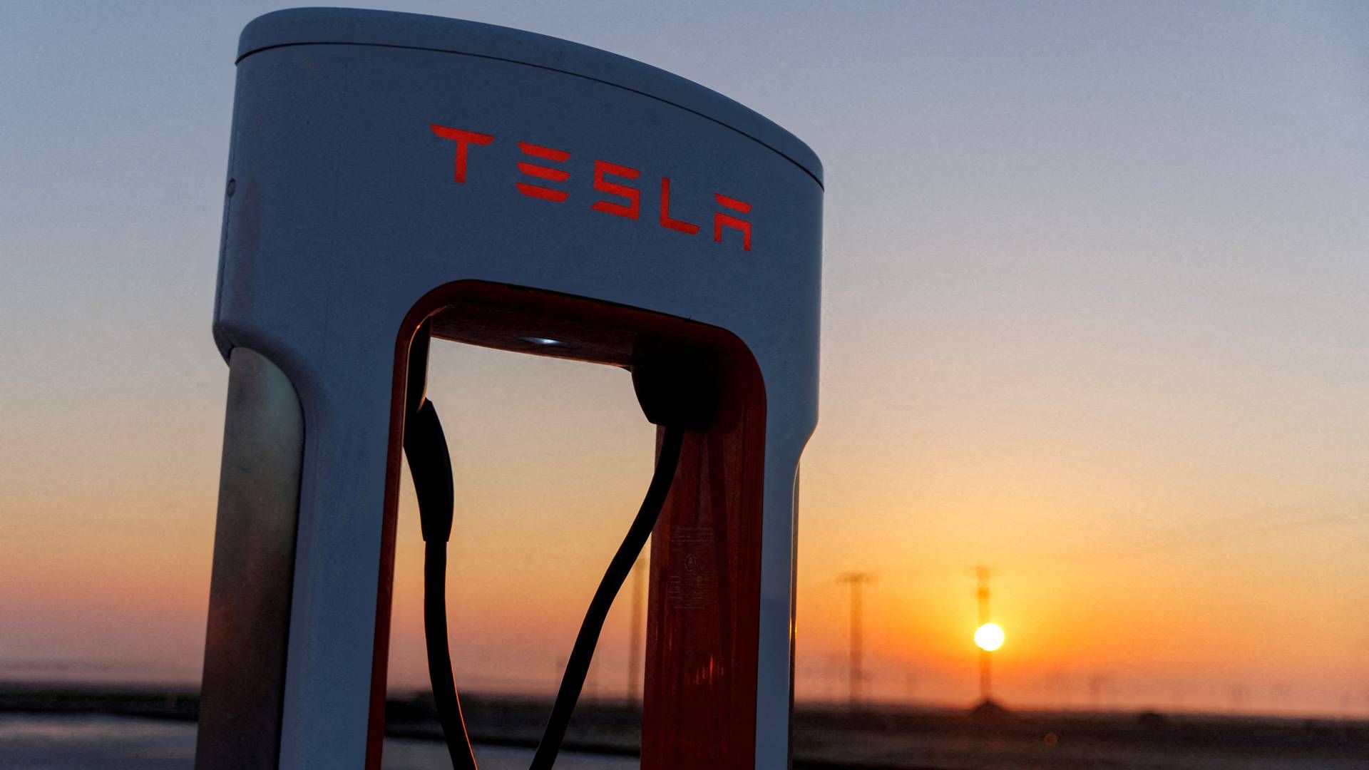 I år ventes Tesla at levere en flad salgsvækst, mens den i 2025 ventes at falde. | Foto: Mike Blake/Reuters/Ritzau Scanpix