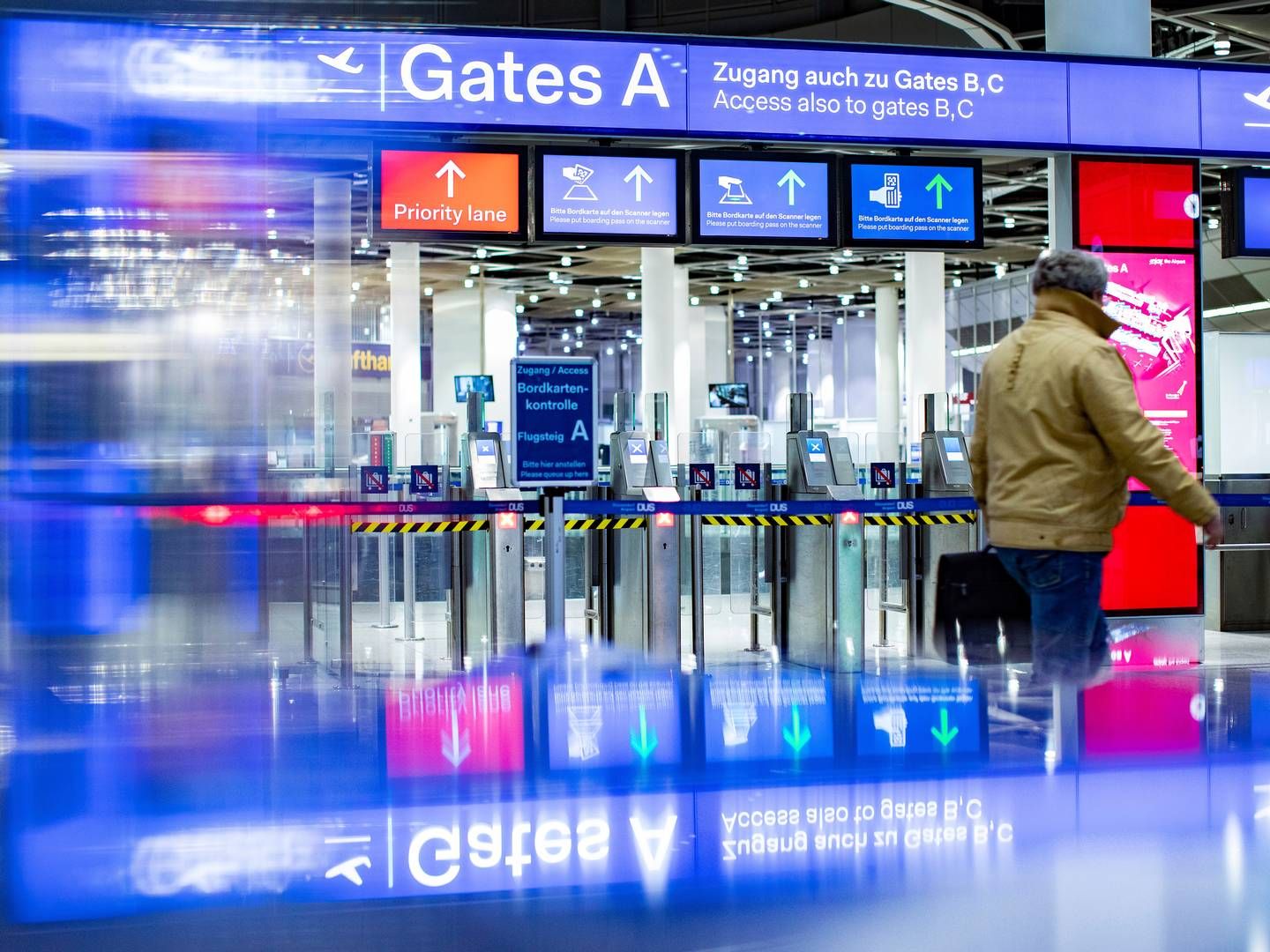 Også fredag ventes det, at sikkerhedspersonale i flere lufthavne i Tyskland vil strejke. | Foto: Marcel Kusch/AP/Ritzau Scanpix