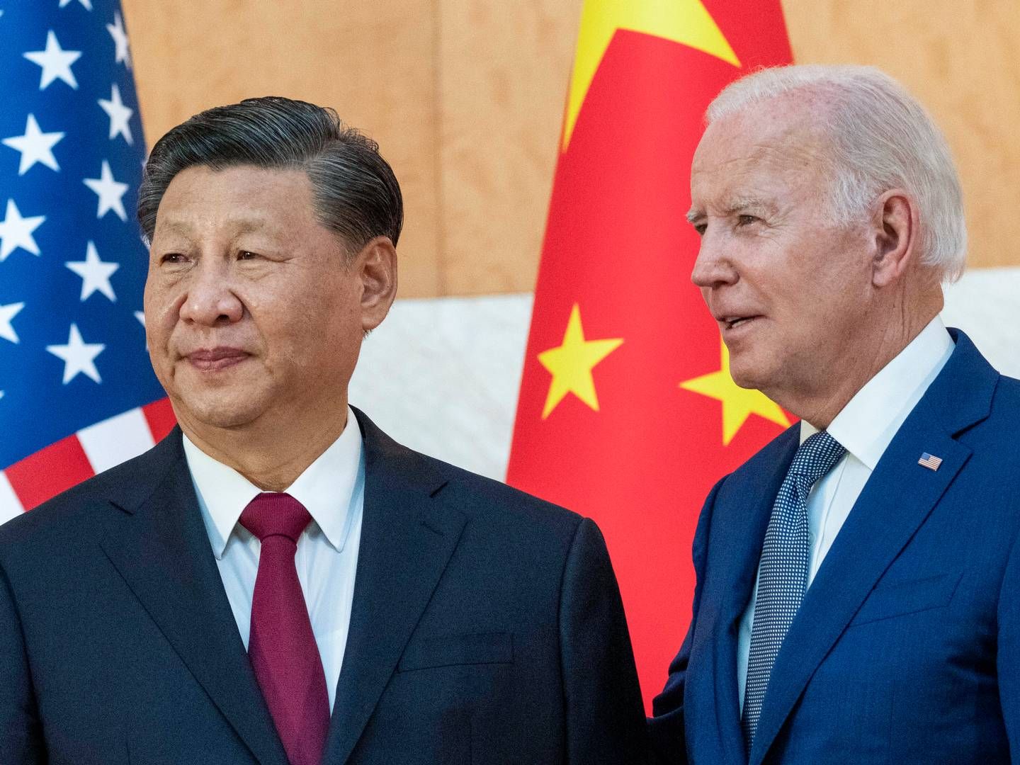 Da de to statsledere mødtes i november sidste år, fortalte Kinas præsident Xi Jinping den amerikanske præsident Joe Biden, at Kina ikke ville blande sig i det amerikanske præsidentvalg i 2024. | Foto: Alex Brandon/AP/Ritzau Scanpix