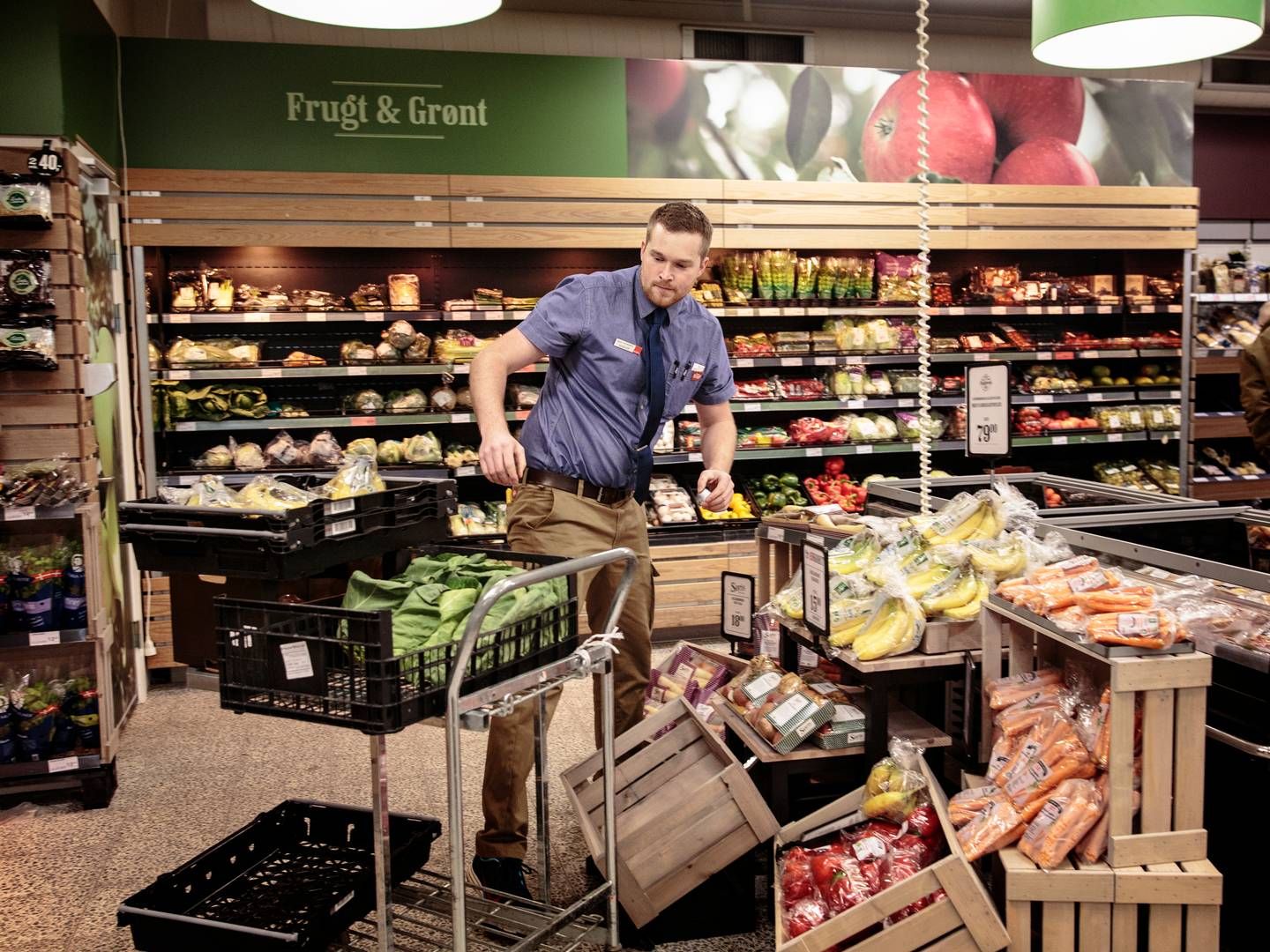 Ifølge undersøgelsen fra Forbrugerrådet koster det i gennemsnit 160,60 kr. at fylde indkøbskurven med økologisk frugt og grønt. | Foto: Miriam Dalsgaard