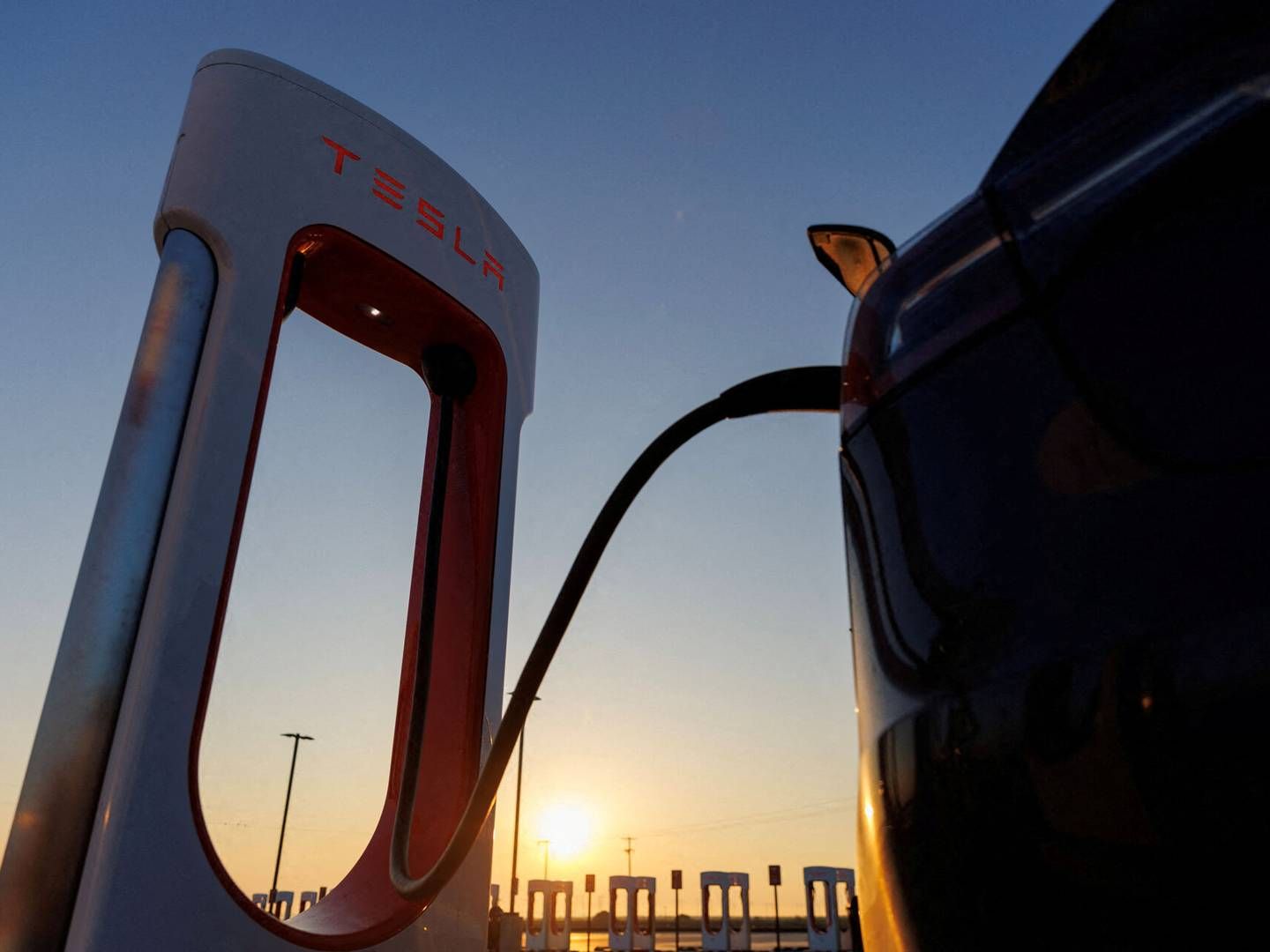 Teslas markedsandel er således faldet på det danske marked for brugte elbiler. | Foto: Mike Blake/Reuters/Ritzau Scanpix