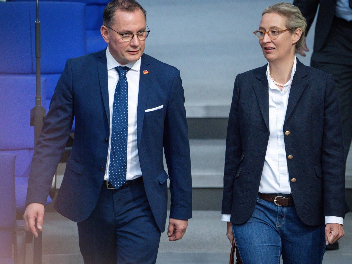 Alice Weidel und Tino Chrupalla im Bundestag | Foto: picture alliance / Flashpic | Jens Krick