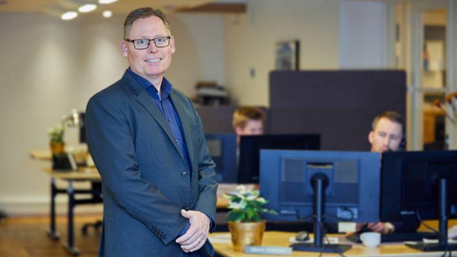 Morten Holten er adm. direktør i Bornholms Brandforsikring. | Foto: Bornholms Brandforsikring/torben Ager/pr