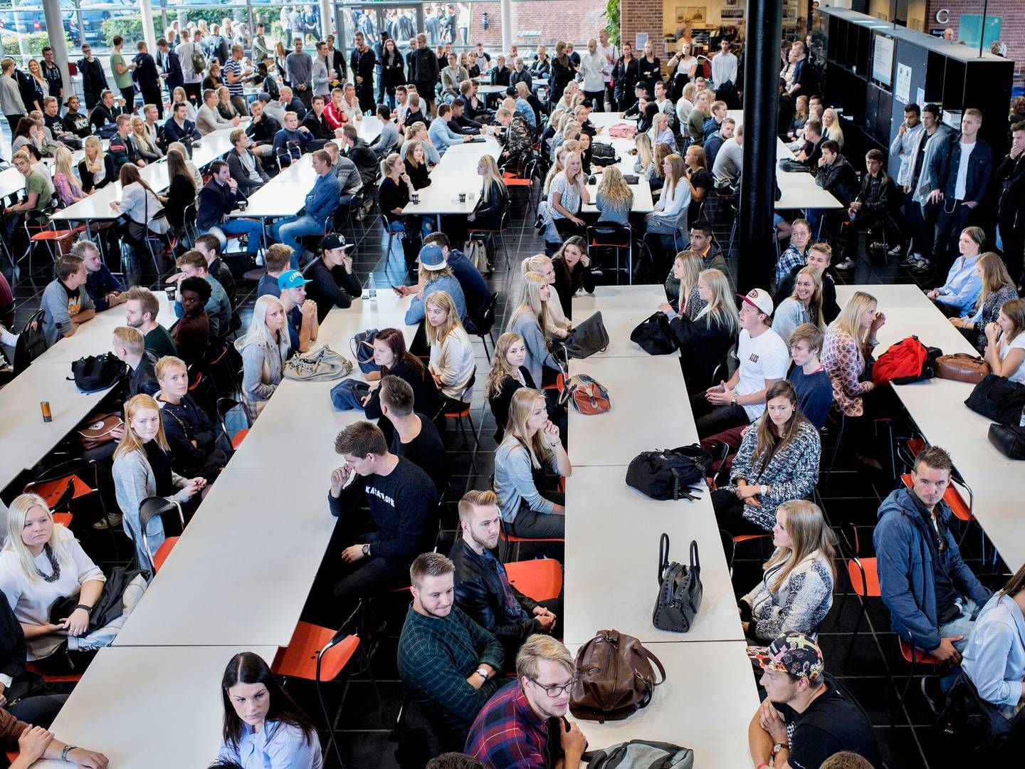 Erhvervsakademiet Aarhus bliver de første i landet til at byde studerende velkommen på en ny professionsbachelor i e-commerce i august 2024. | Foto: Dalhoff Casper/Jyllands-Posten/Ritzau Scanpix