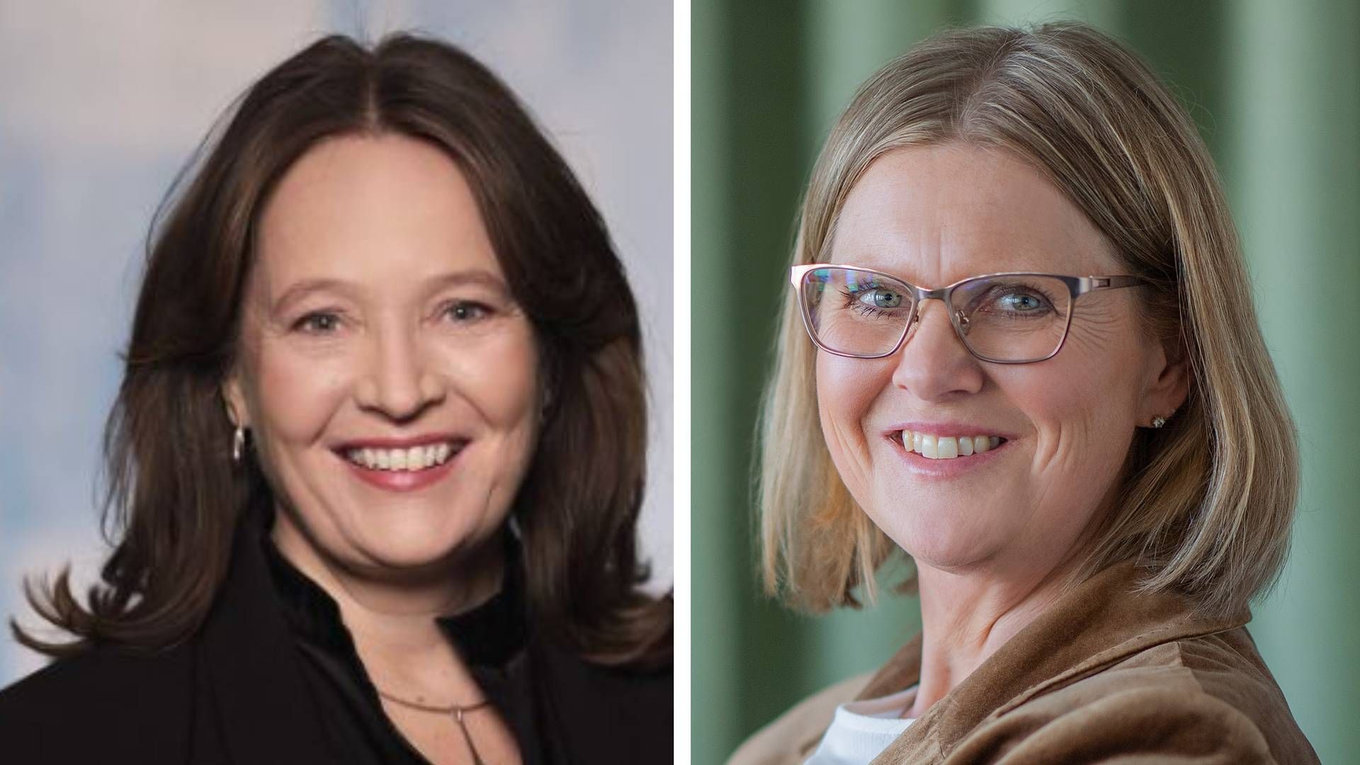 Ylva Wessén (left) is CEO and president of the Folksam Group, while Camilla Larsson is CEO of pension fund KPA, which is part of the Folksam Group. | Photo: Folksam / KPA / PR