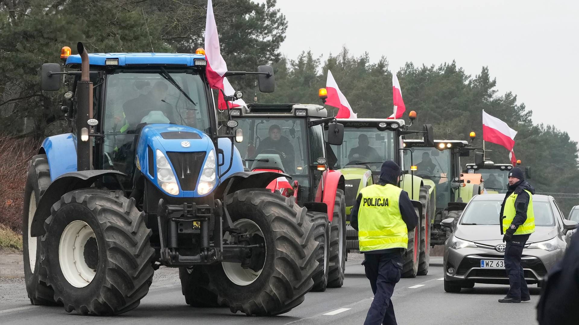 De polske landmænd har protesteret af flere omgange. Arkivfoto fra den 6. marts 2024. | Foto: Czarek Sokolowski/AP/Ritzau Scanpix
