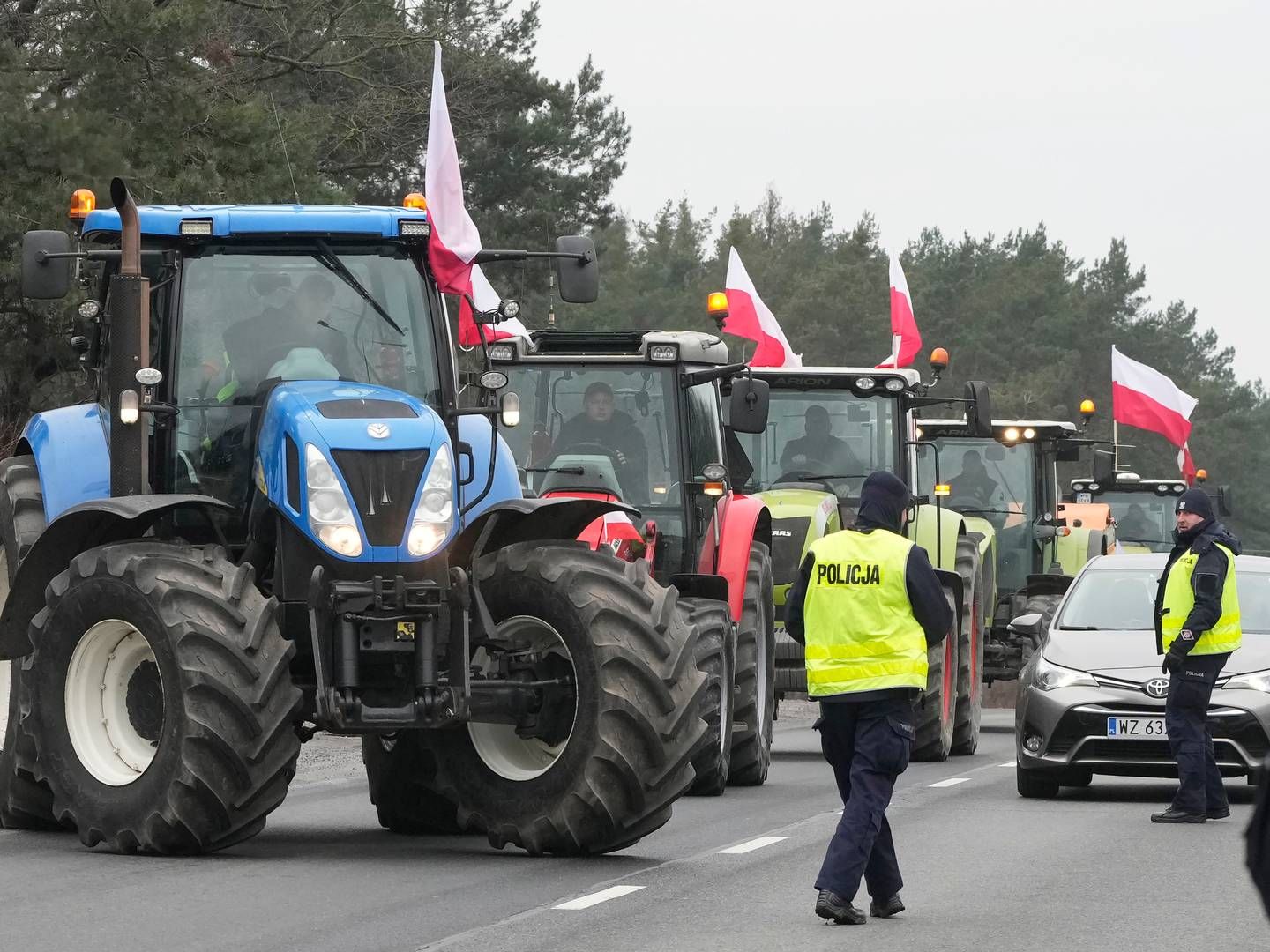 De polske landmænd har protesteret af flere omgange. Arkivfoto fra den 6. marts 2024. | Foto: Czarek Sokolowski/AP/Ritzau Scanpix