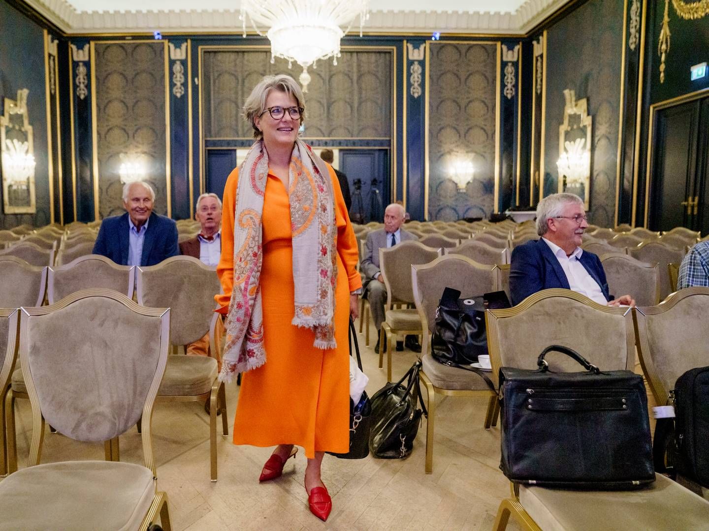PASSIVT: Sjef i Sparebank 1 SR-bank, Benedicte Fasmer, forteller at hun har hatt et passivt forhold til aksjene hun har hos DNB siden hun forlot banken i 2019. | Foto: Stian Lysberg Solum/NTB.