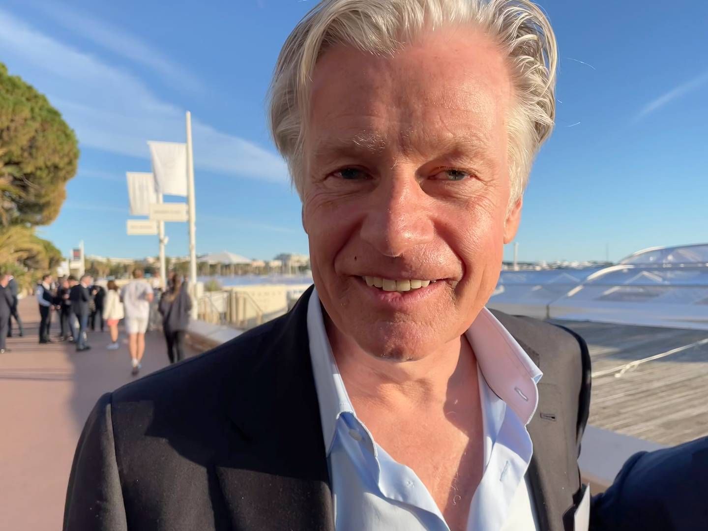 SOL OG VARME: Edgar Haugen var en av mange kjente eiendomsfjes som tok turen til Cannes i uke 11. | Foto: Jørgen Fjellheim / EiendomsWatch